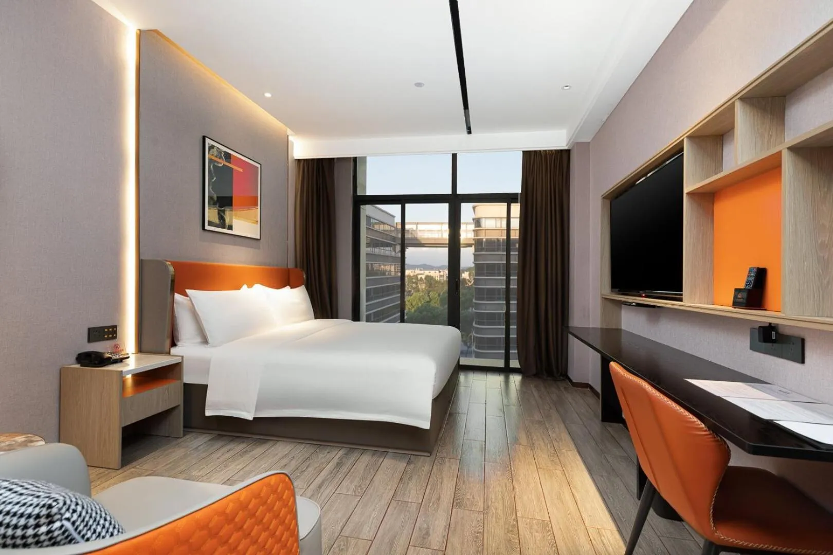 Bed in Guangzhou Yunjia Hotel - Airport Terminal 2