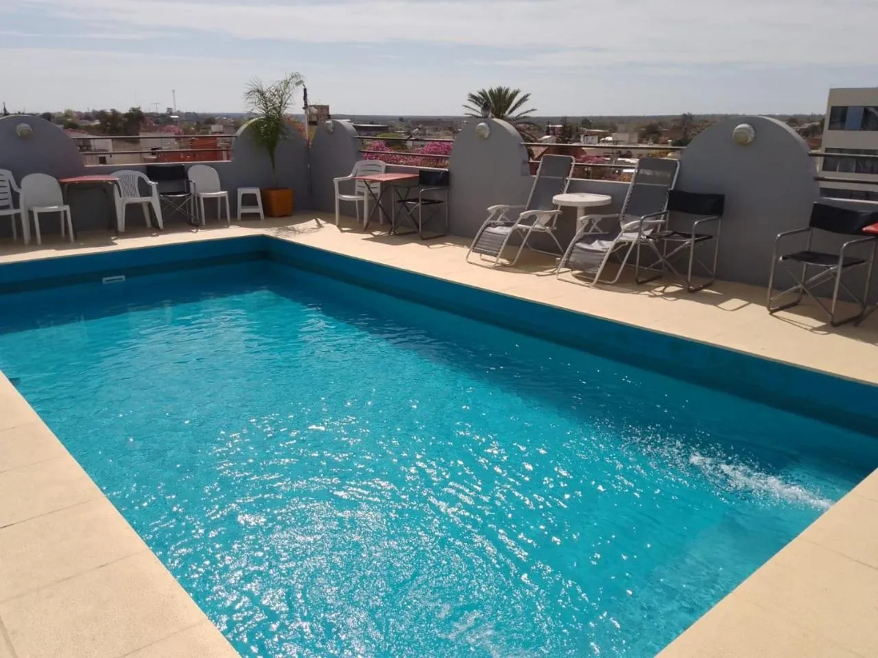 Pool view in Hotel Siglo Sexto