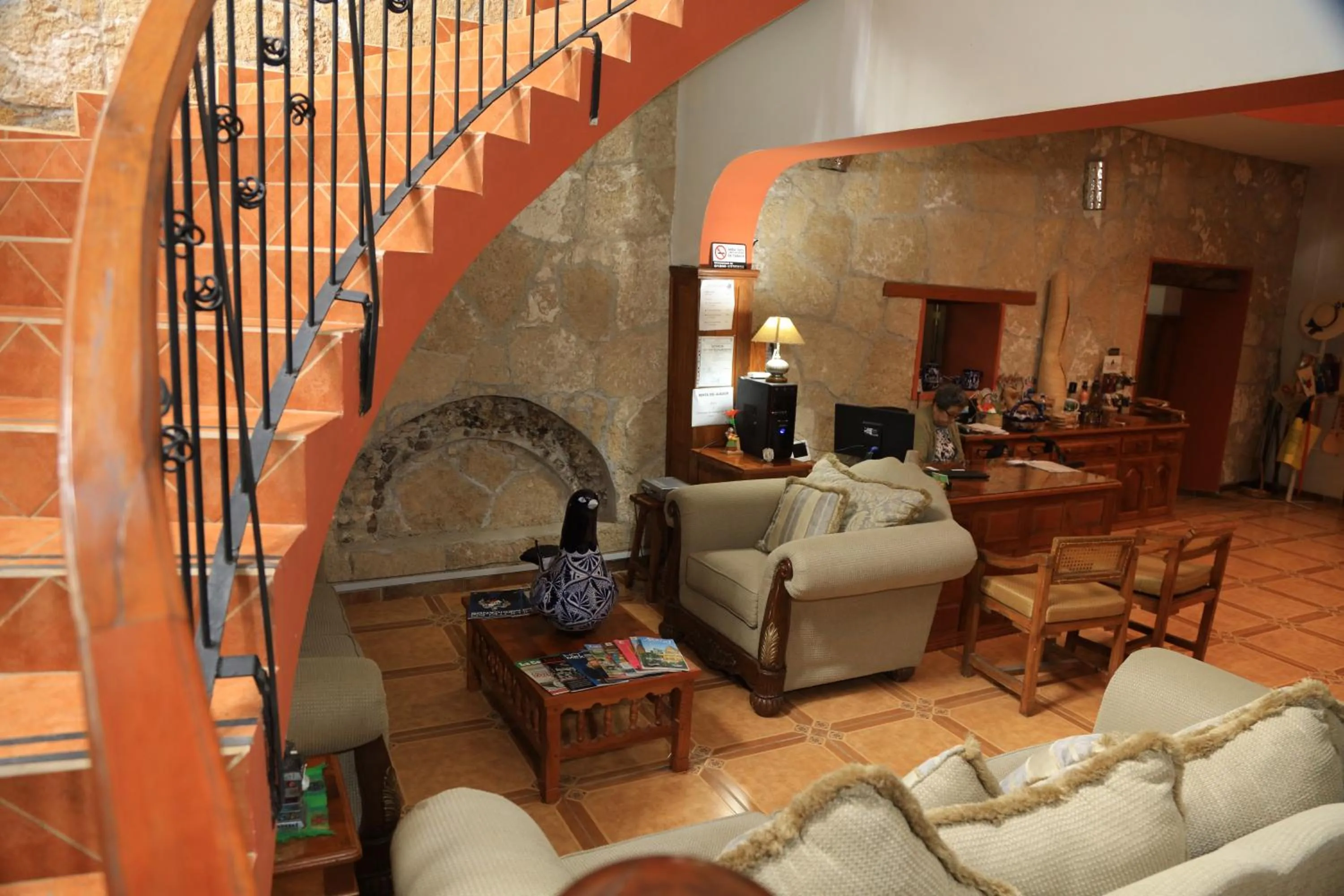 Seating area in El Molino Hotel Boutique