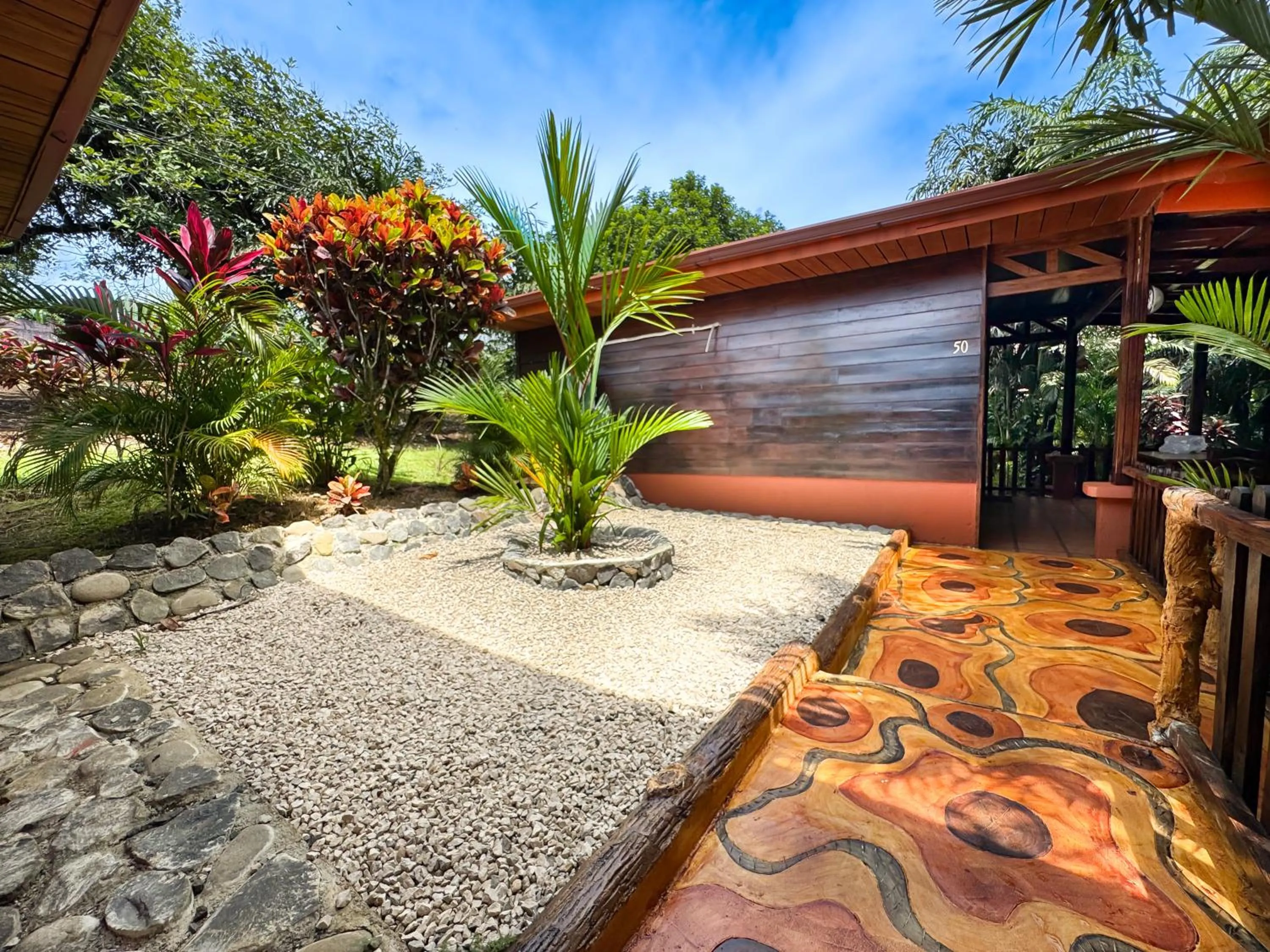 Patio in Hotel Heliconias Nature Inn & Hot Springs