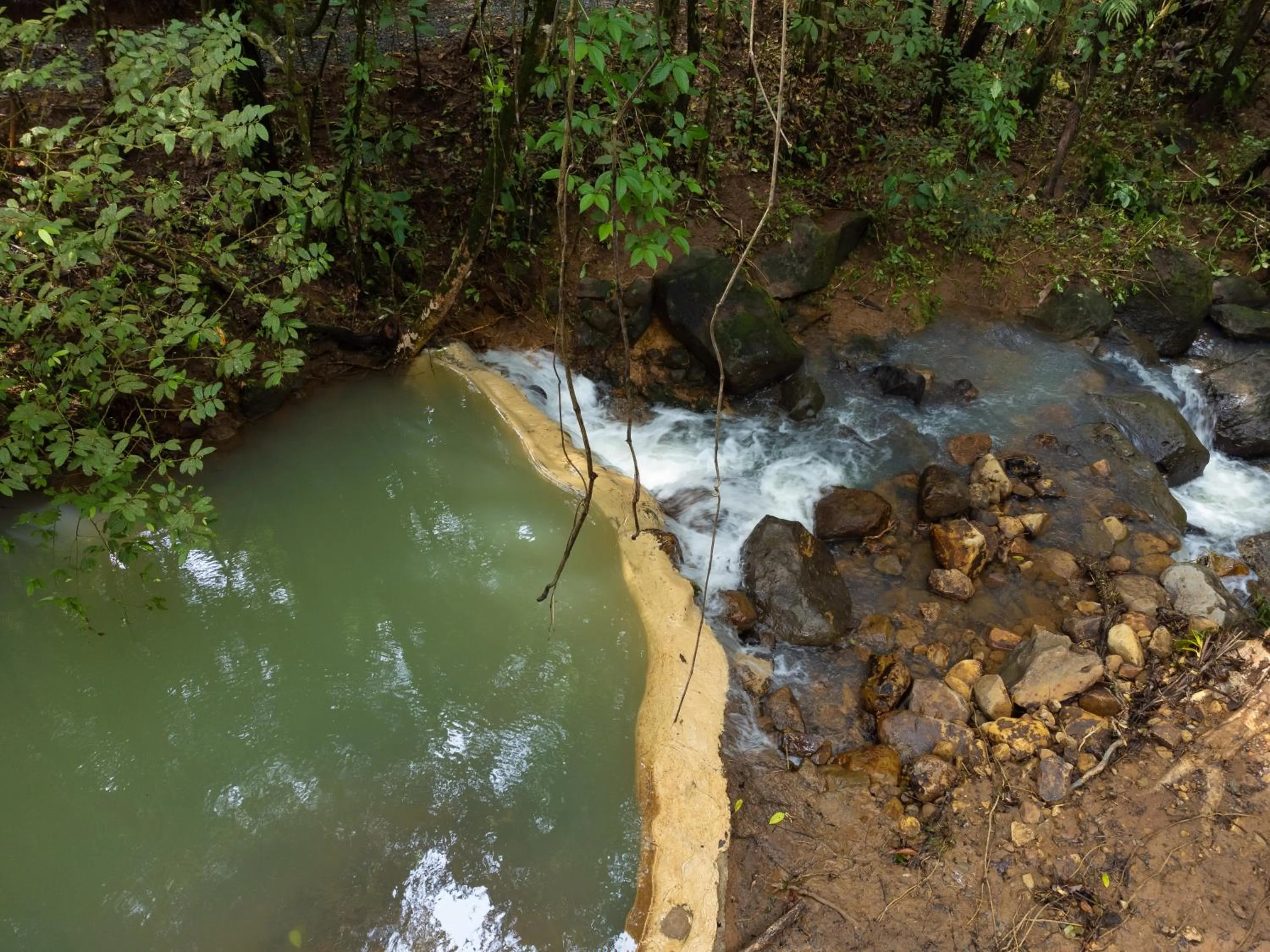 River view in Hotel Heliconias Nature Inn & Hot Springs