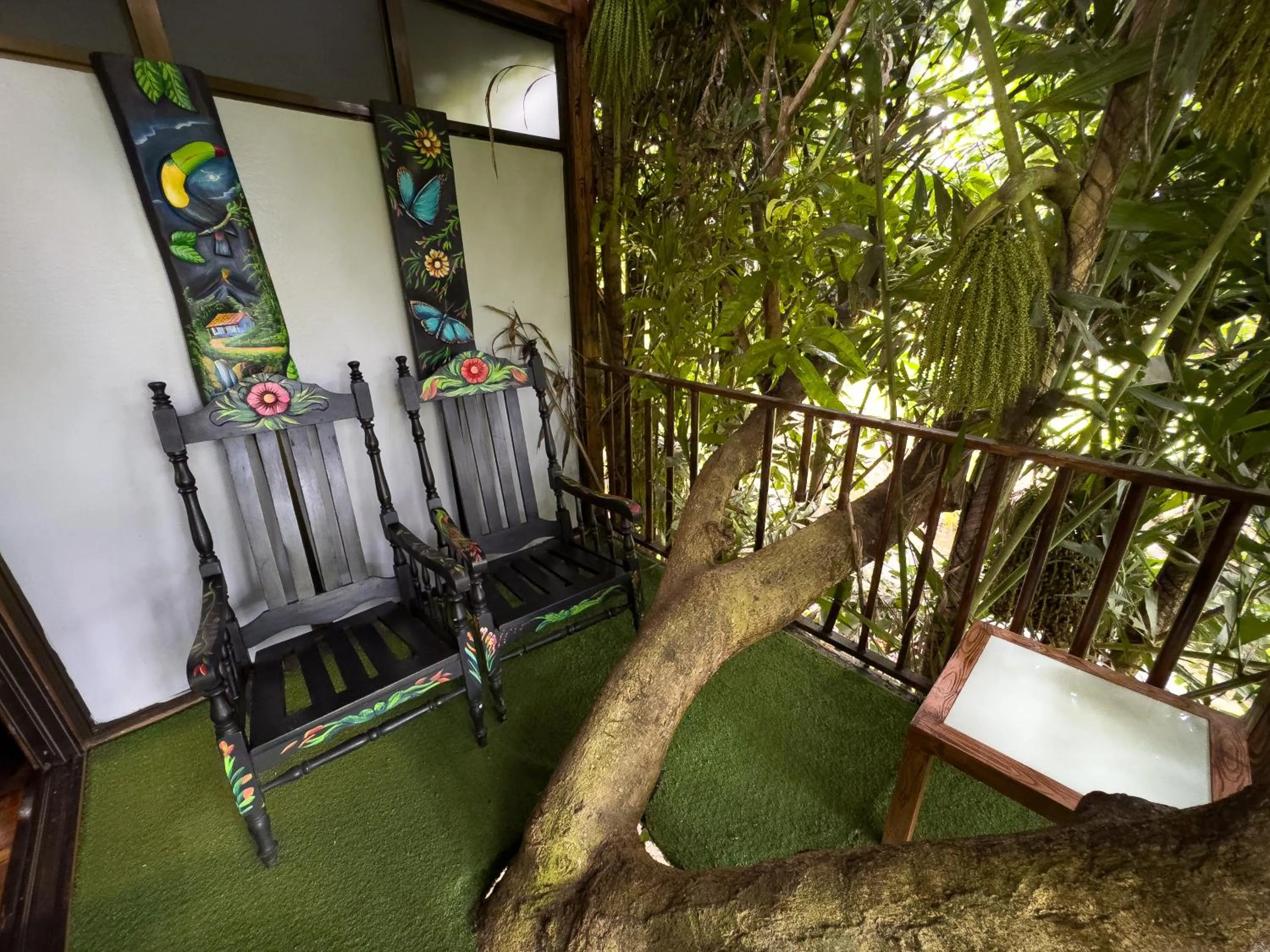 Balcony/Terrace in Hotel Heliconias Nature Inn & Hot Springs
