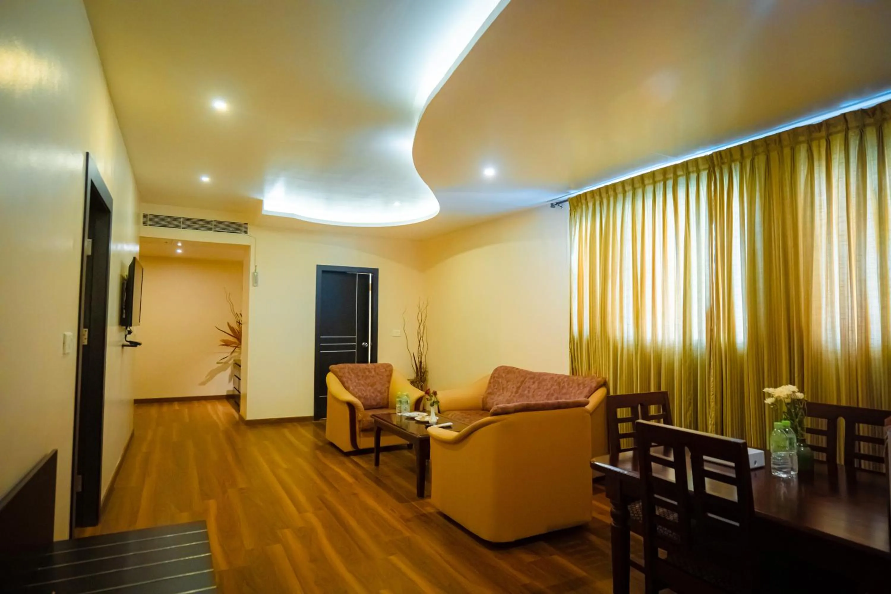 Living room in Poppys Hotel Madurai