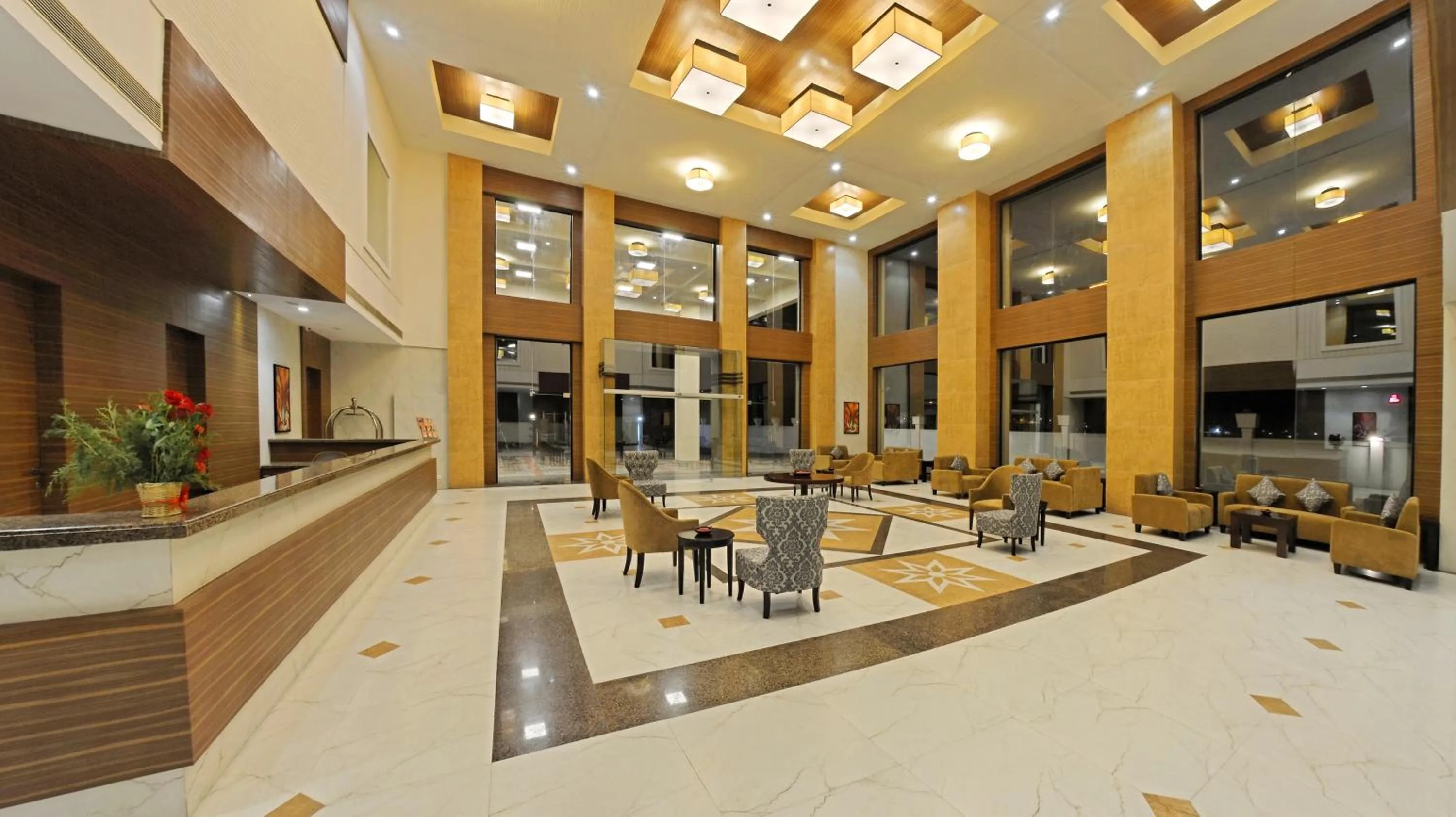 Lobby or reception in Poppys Hotel Madurai