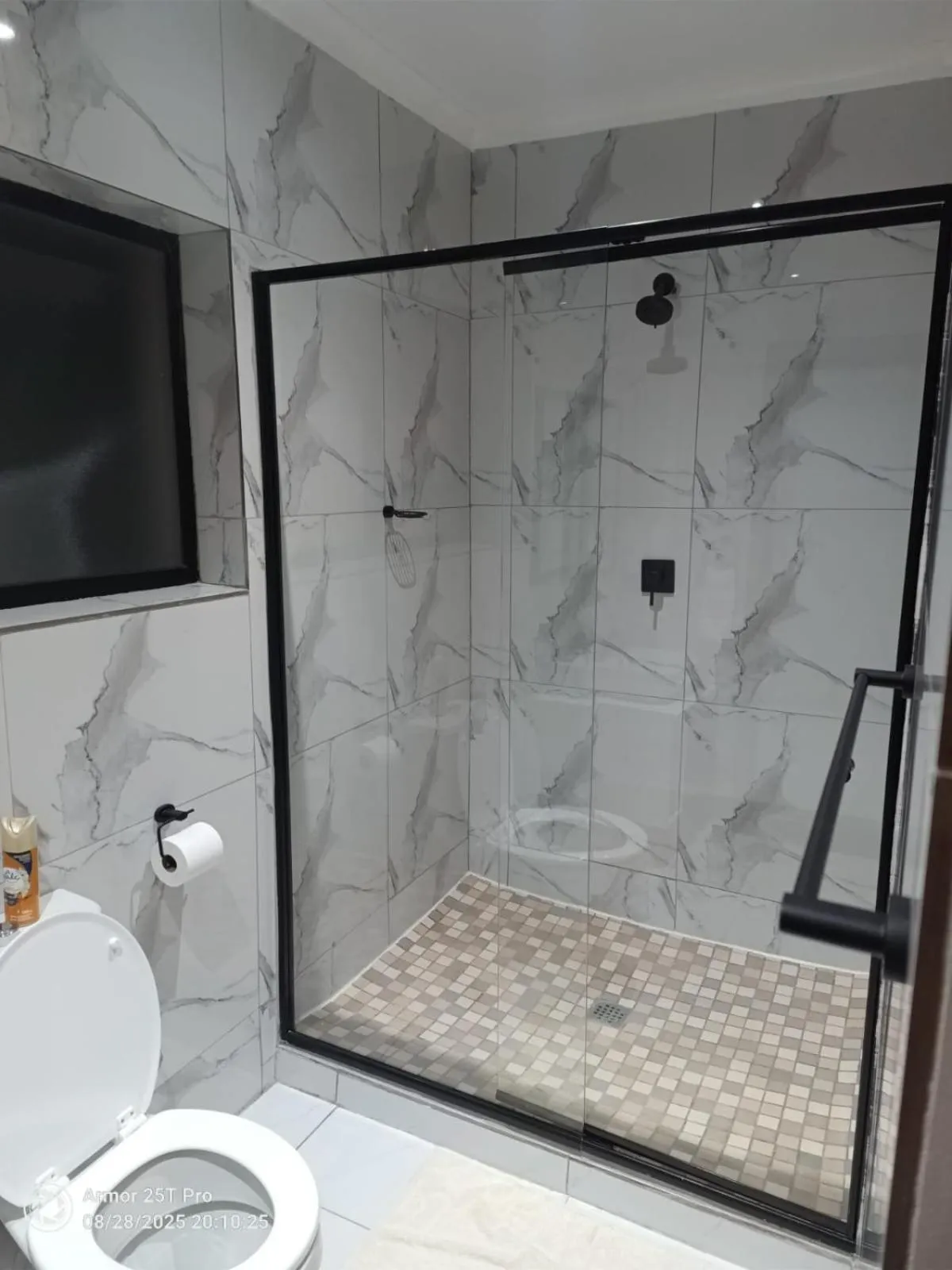 Shower in Meredale Lodge