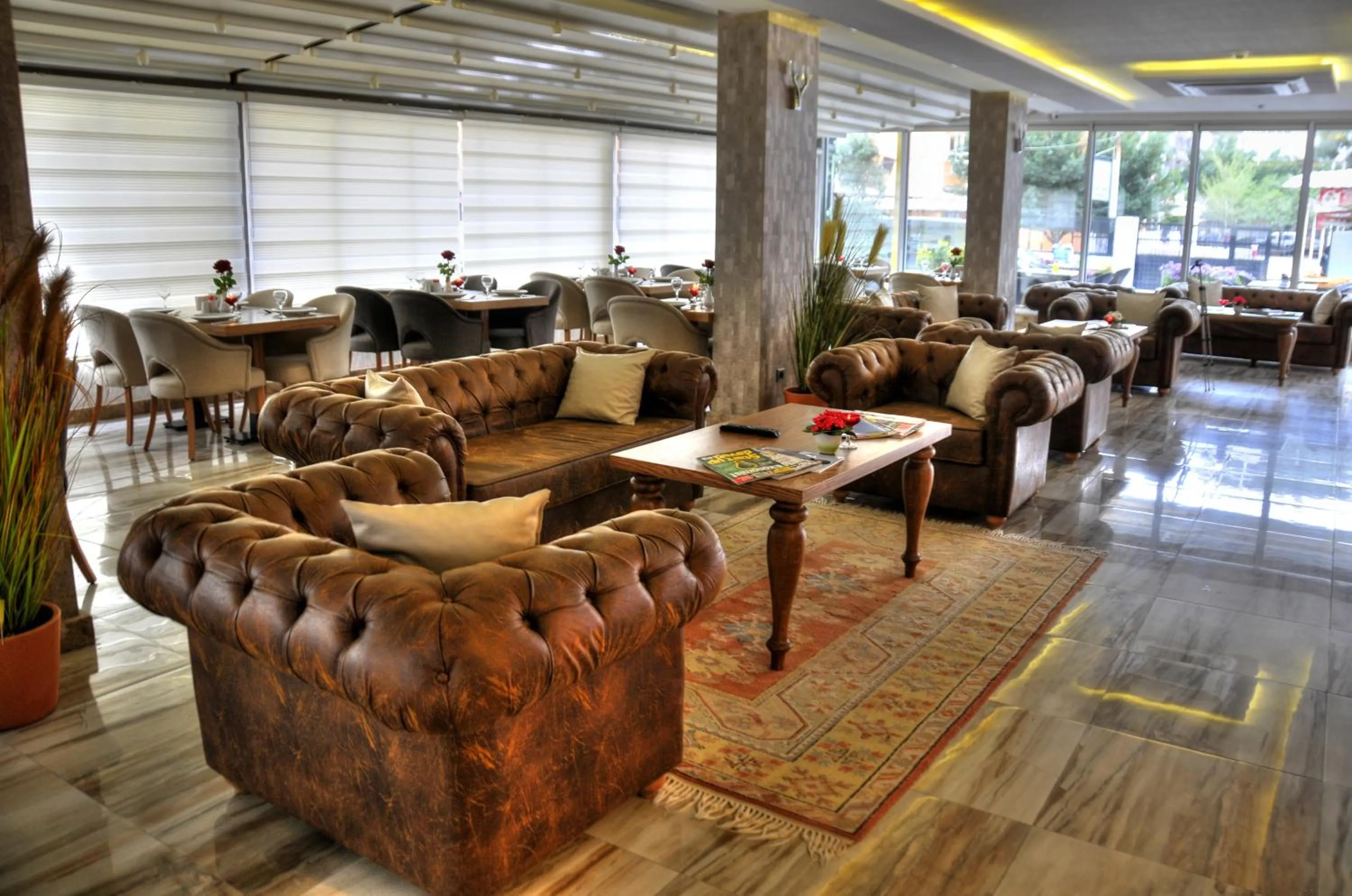 Lobby or reception in Golden Deluxe Hotel