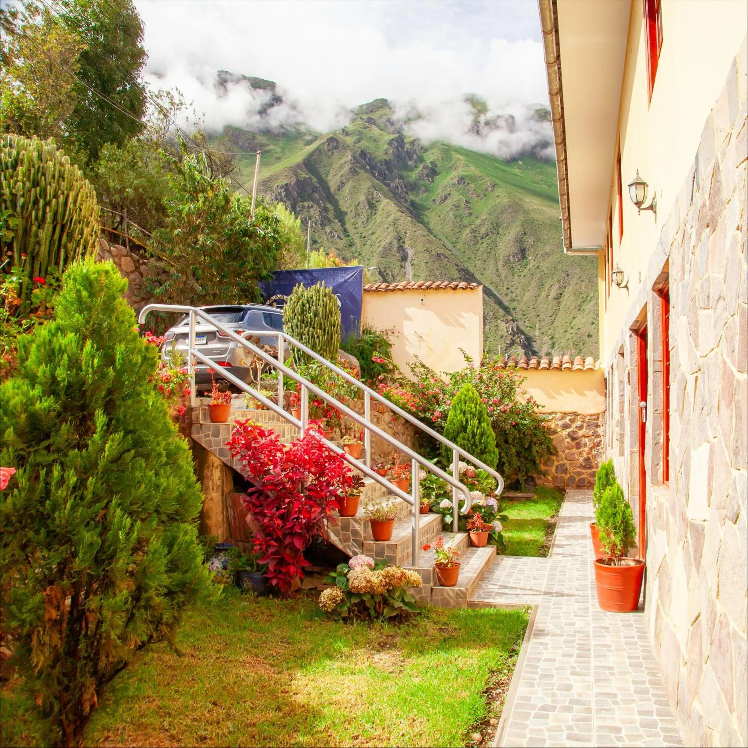 Garden view in Hotel Valle Mistico