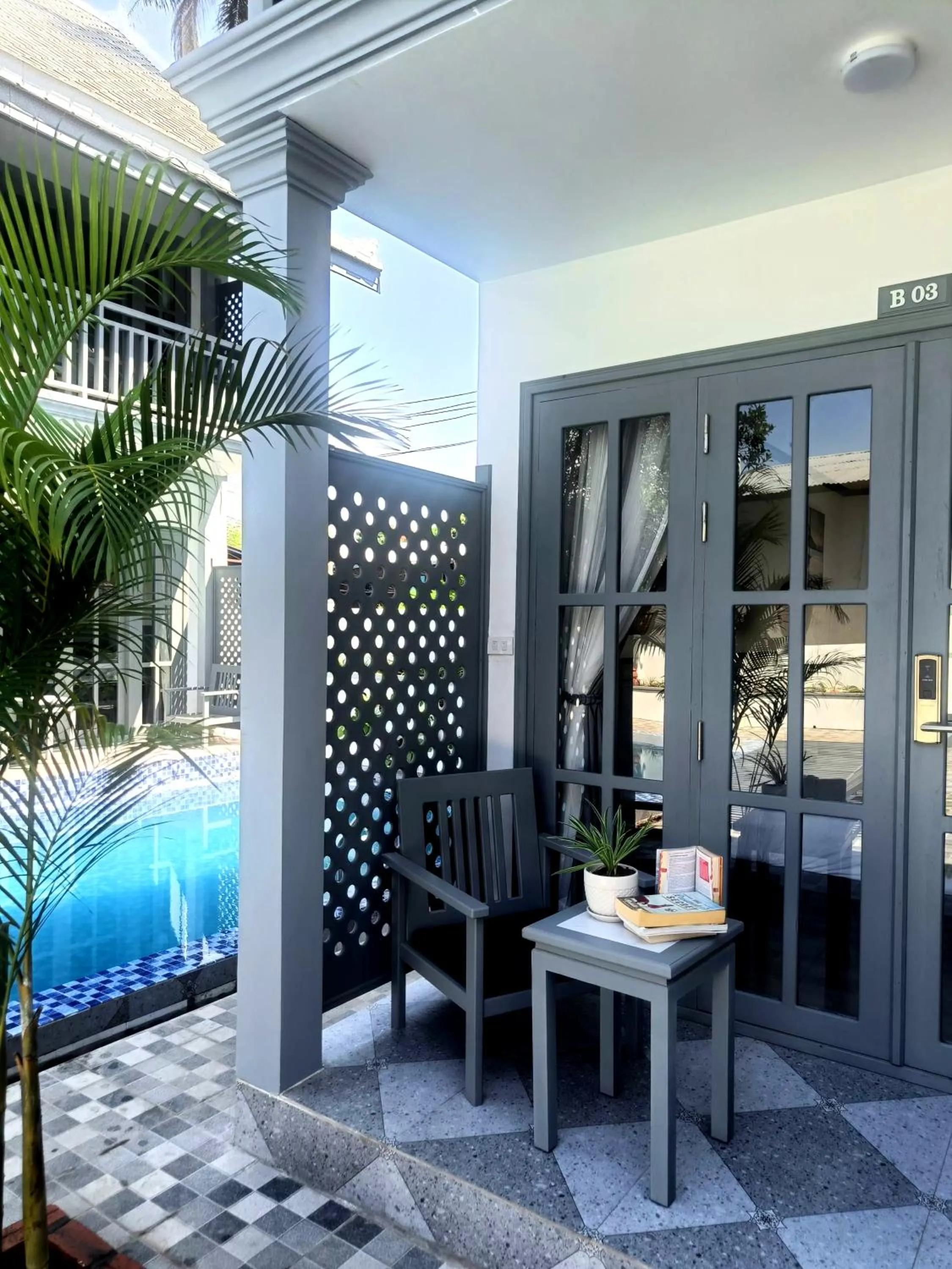 Balcony/Terrace in LuangPrabang Pearl Hotel