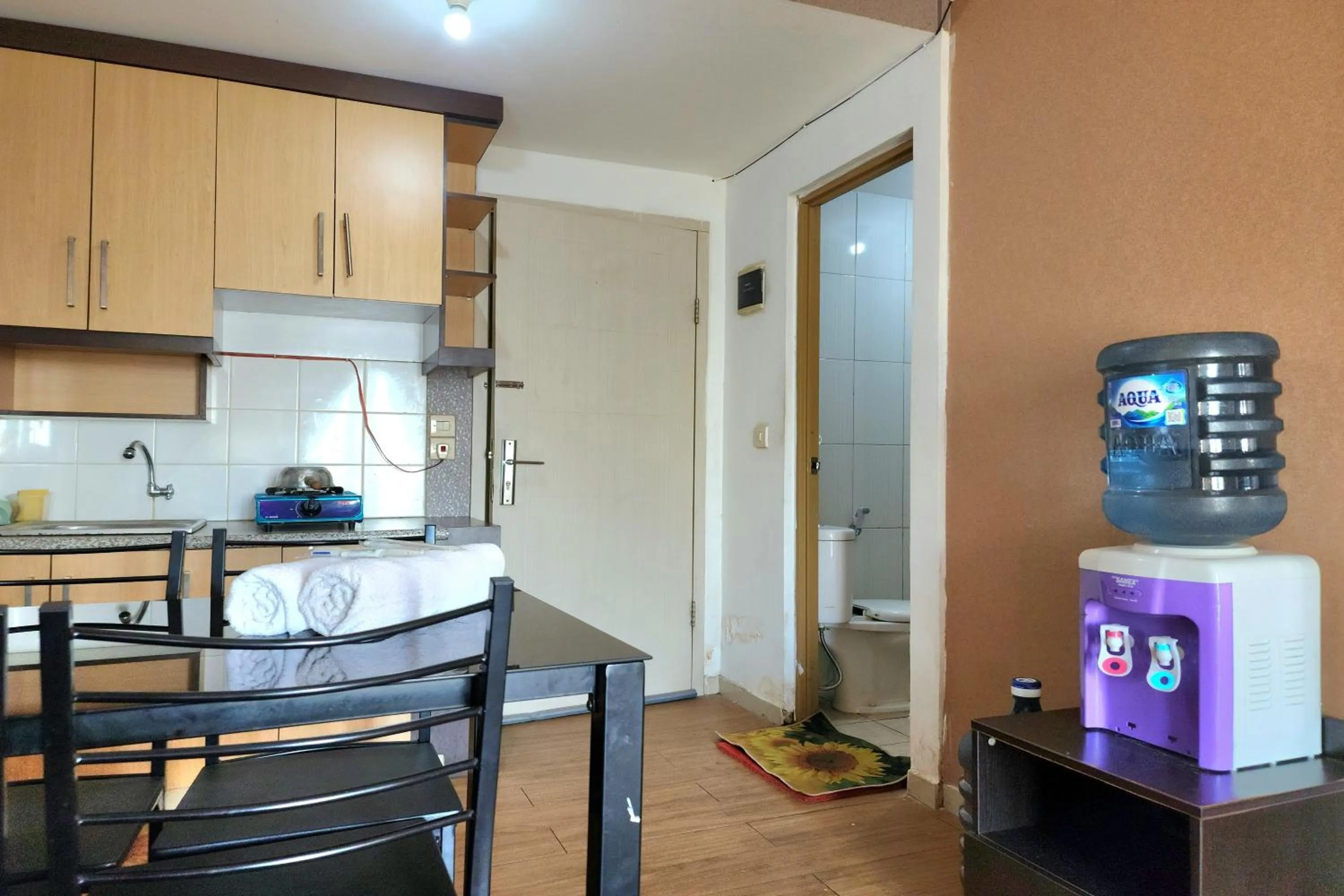 Dining area in Queen Room 2 @ Grand Center Point Apartment