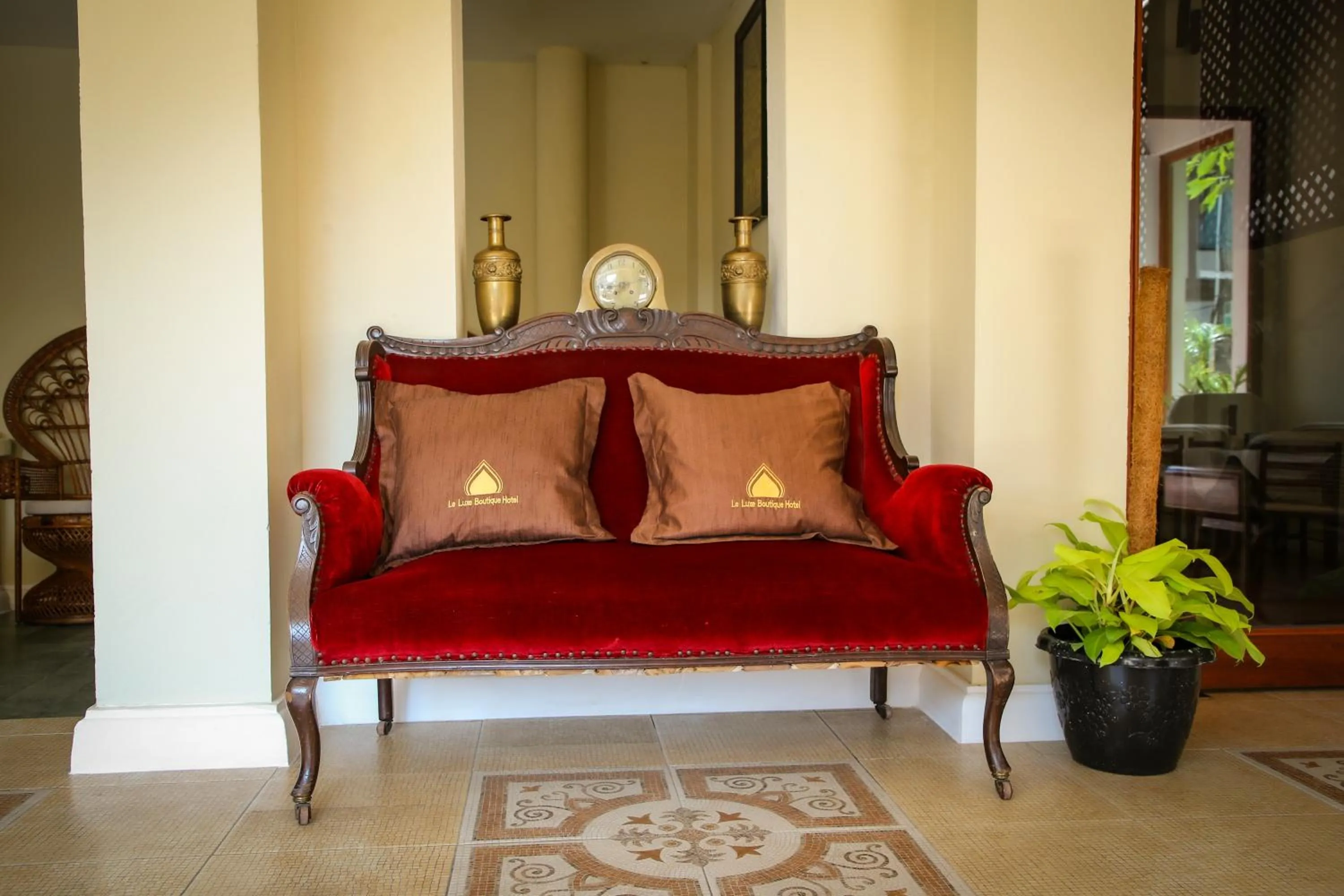 Living room in Le Luxe Boutique Hotel