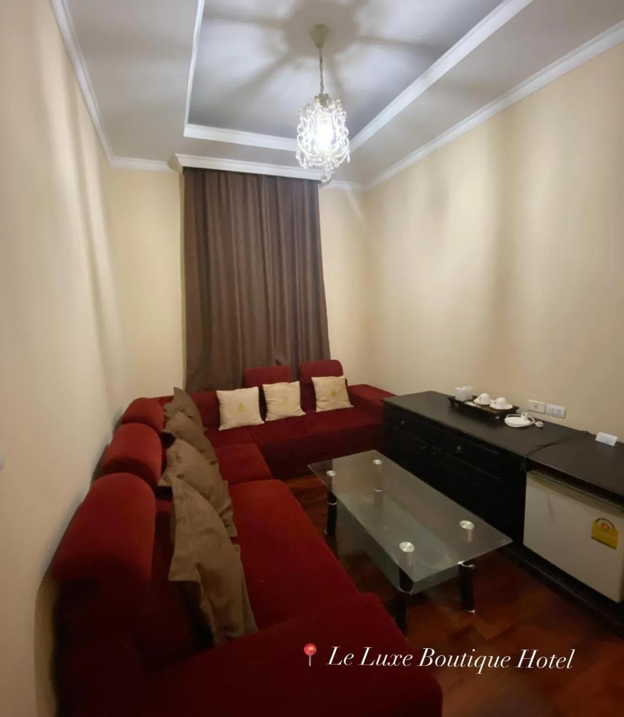 Living room in Le Luxe Boutique Hotel