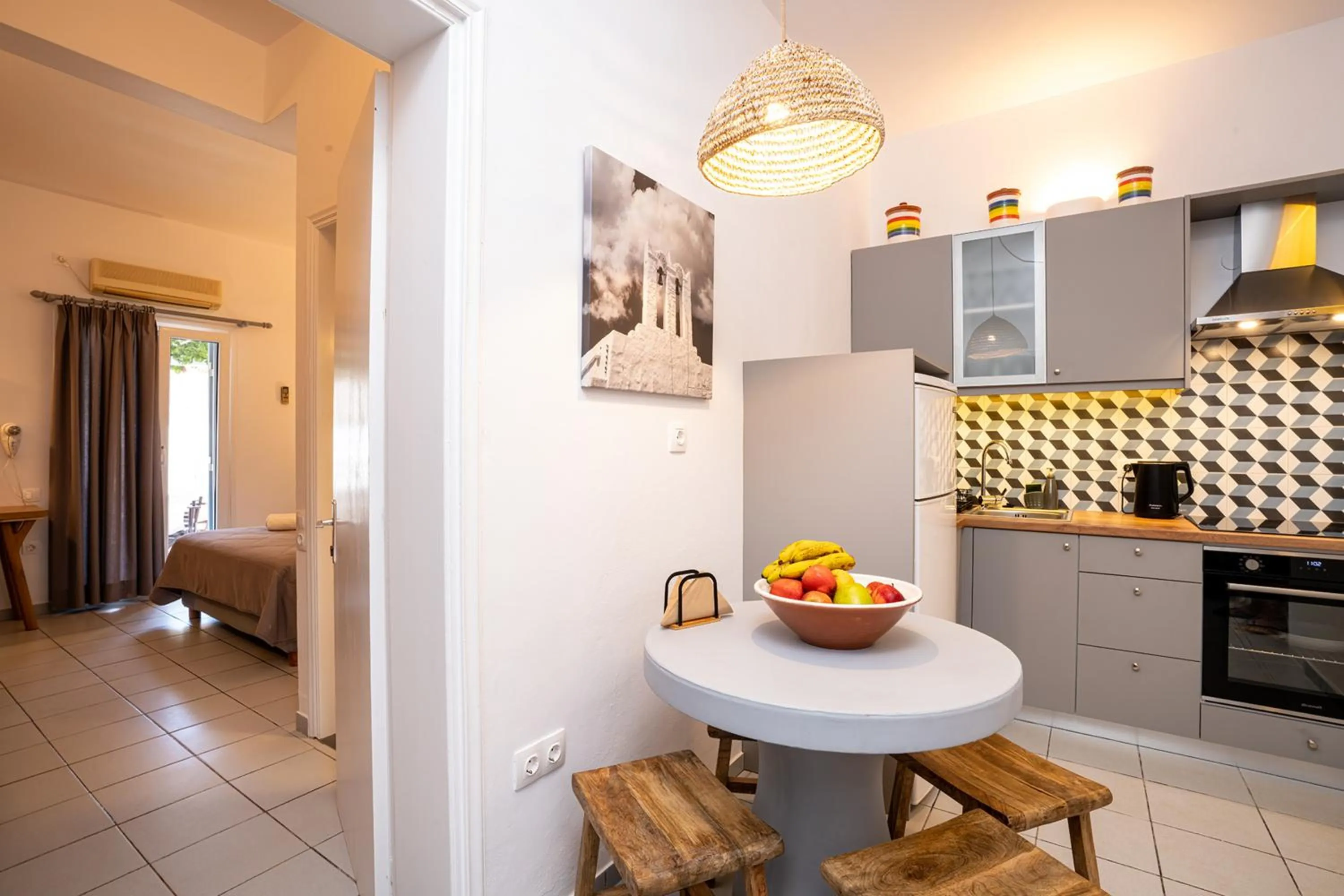 Kitchen or kitchenette in Mosha Pension