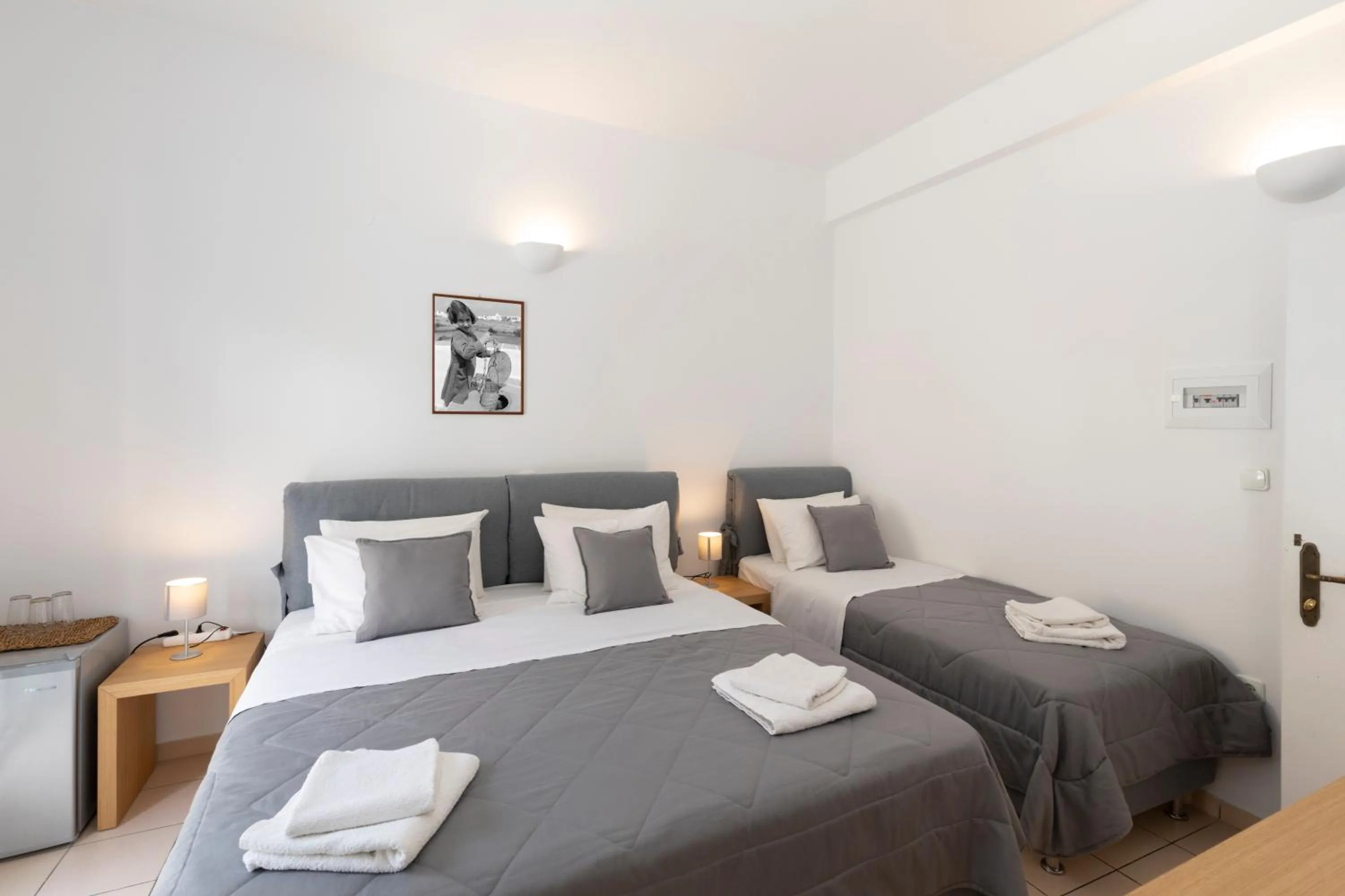 Bedroom, Bed in Mosha Pension