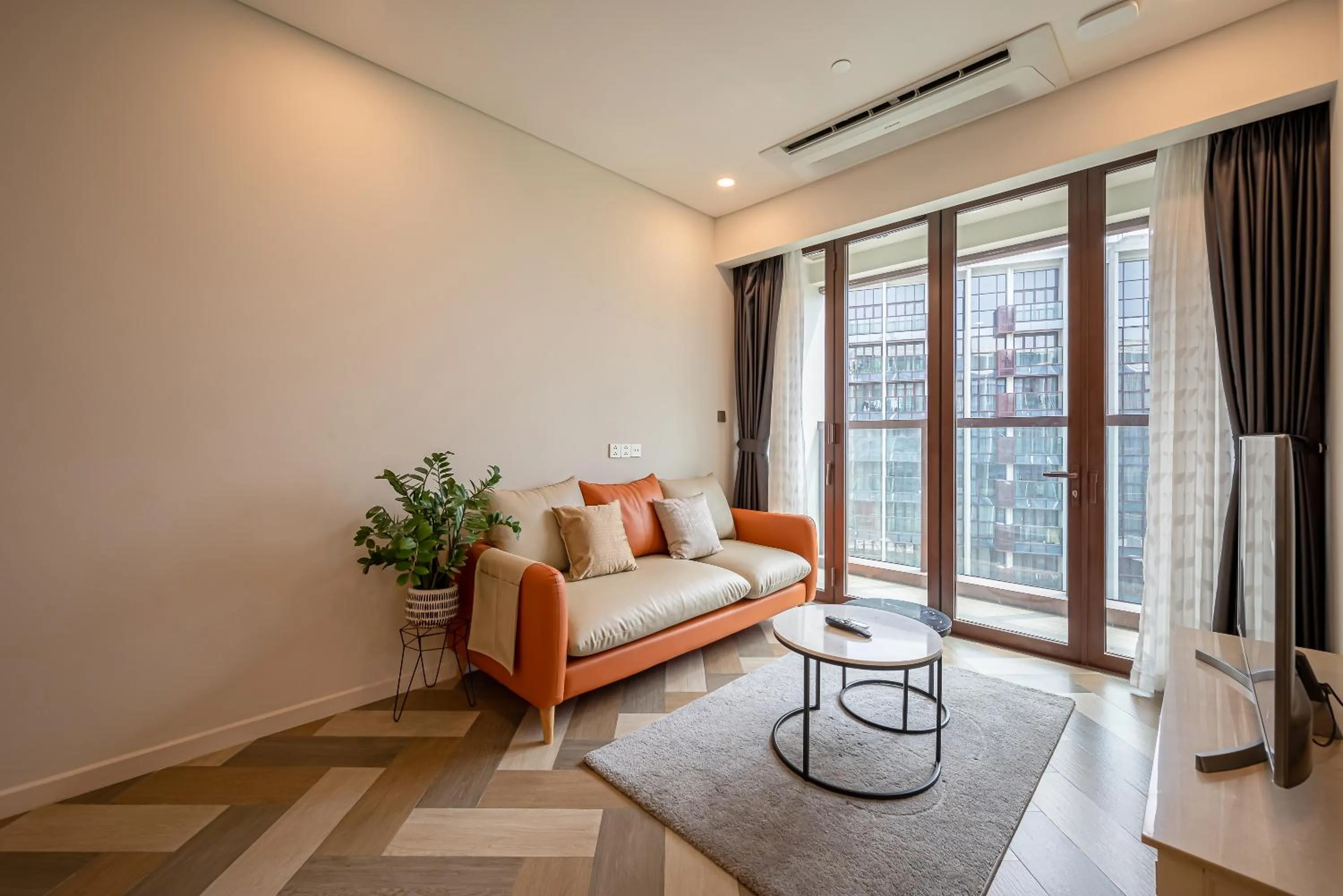 Living room in Metropole Thu Thiem Condo Apartment