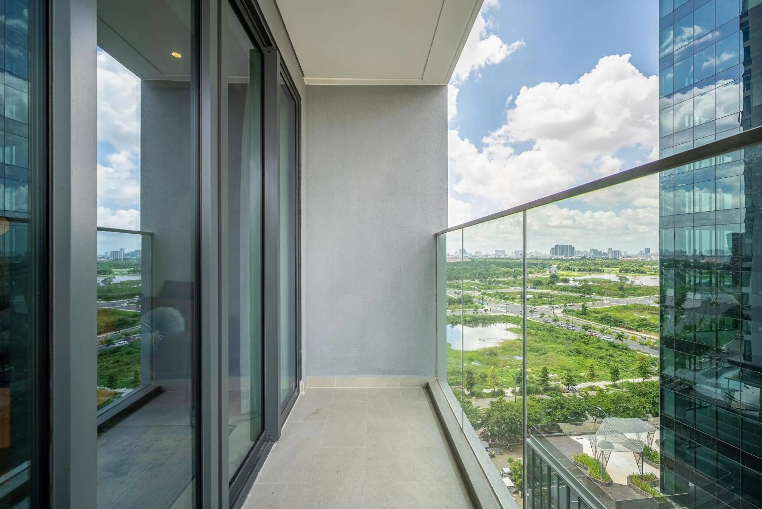 Balcony/Terrace in Metropole Thu Thiem Condo Apartment