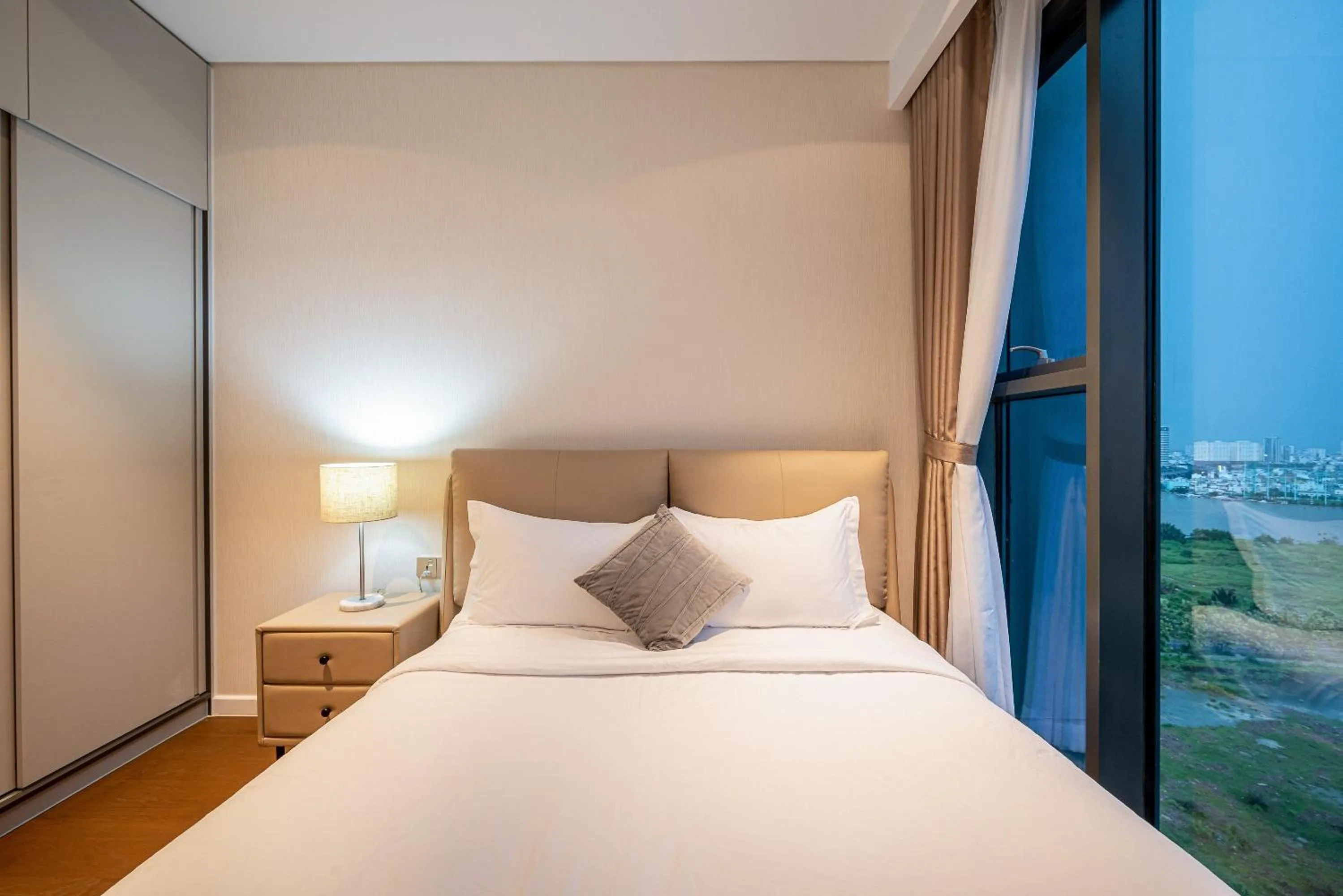 Bed in Metropole Thu Thiem Condo Apartment