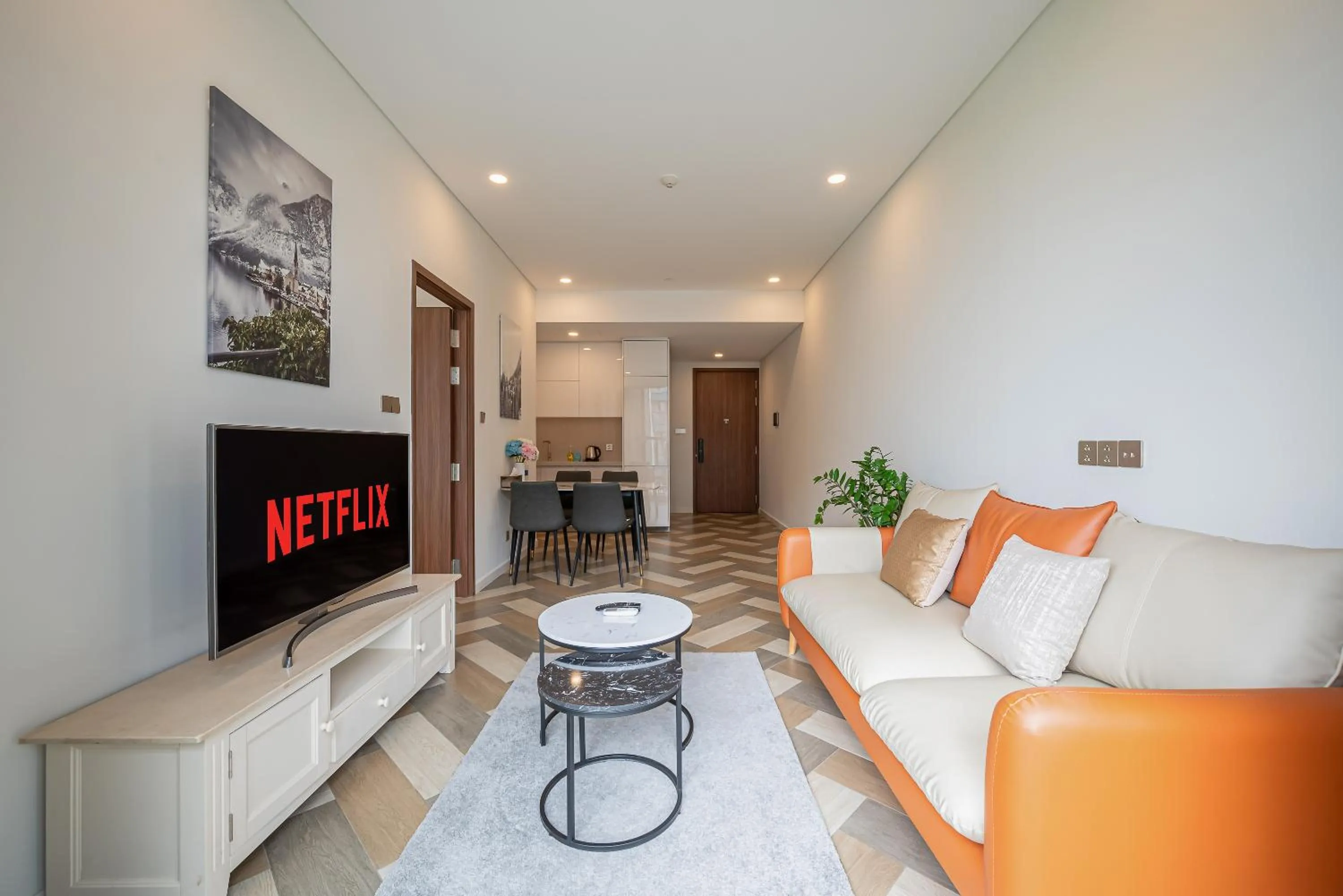 Living room in Metropole Thu Thiem Condo Apartment