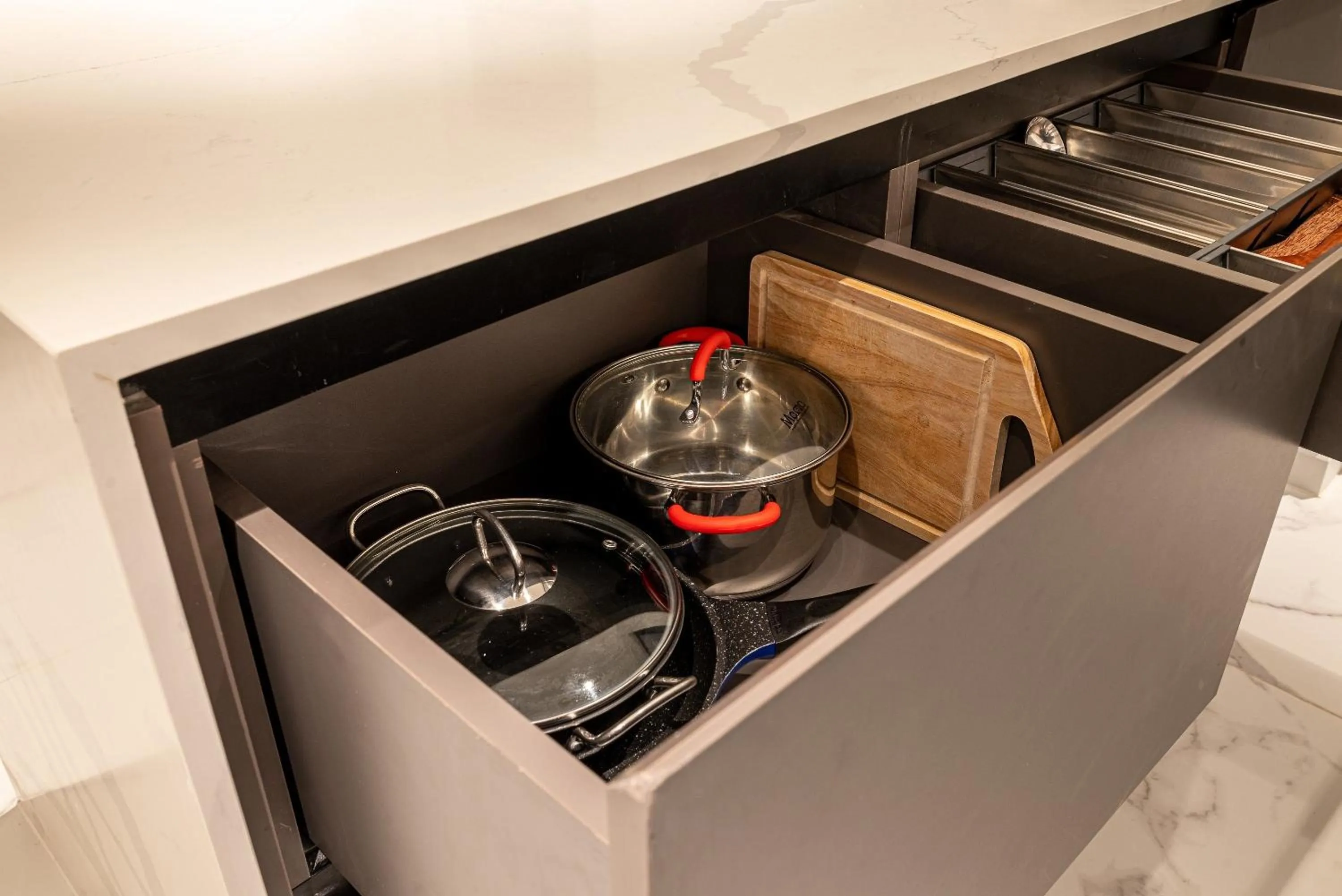 Kitchen or kitchenette in Metropole Thu Thiem Condo Apartment