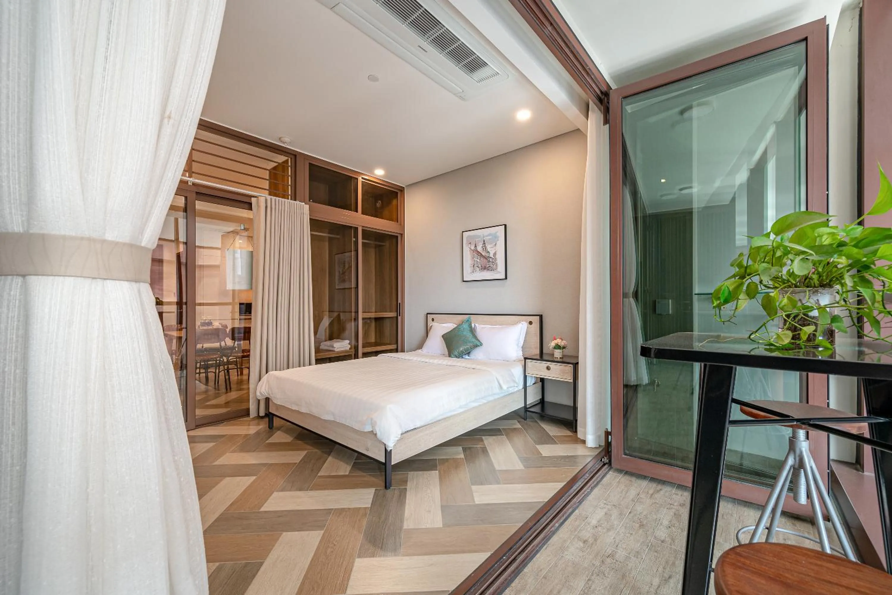 Bed in Metropole Thu Thiem Condo Apartment