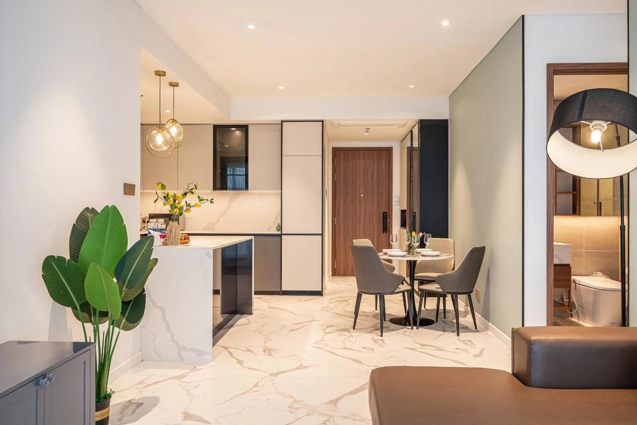 kitchen in Metropole Thu Thiem Condo Apartment