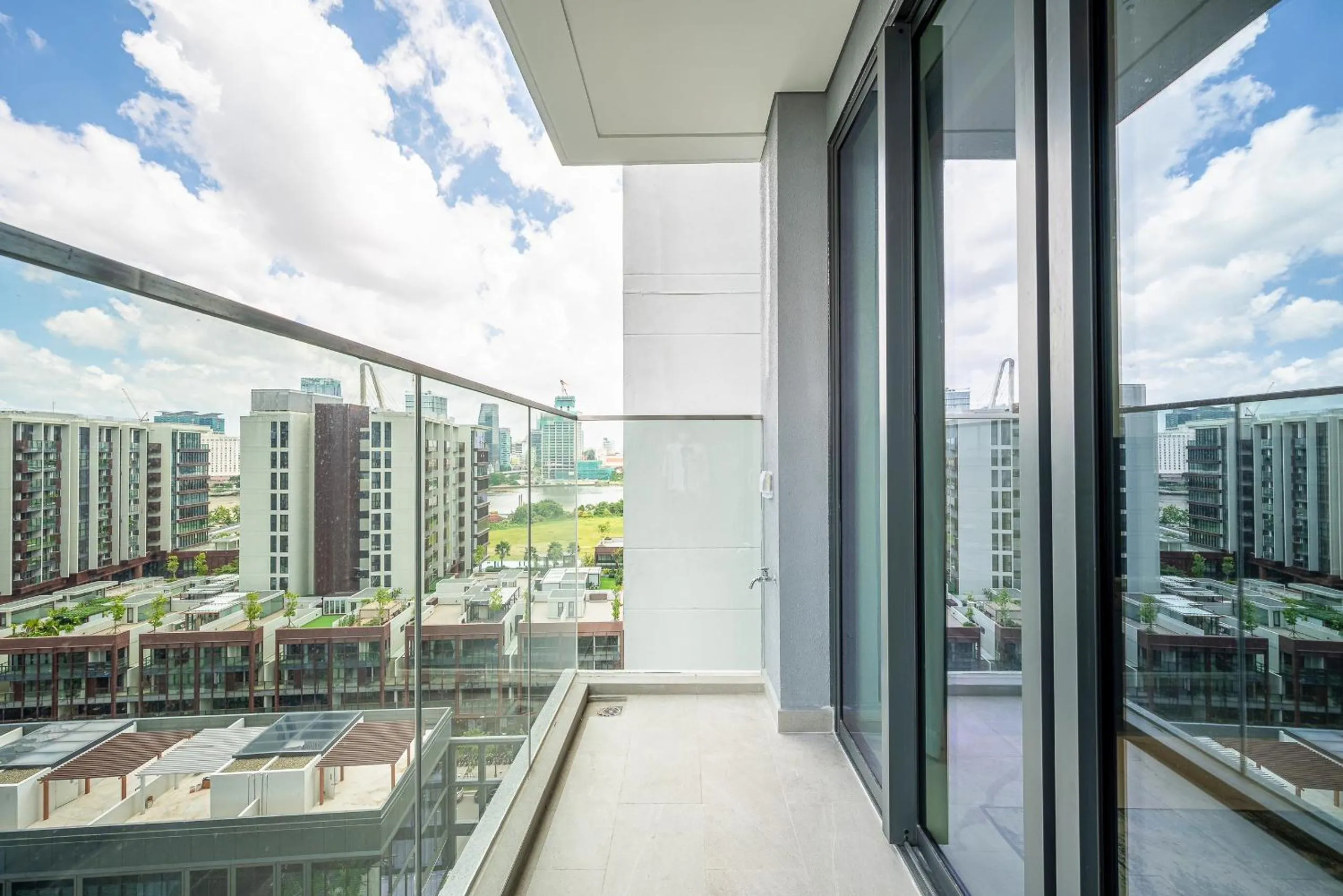Balcony/Terrace in Metropole Thu Thiem Condo Apartment