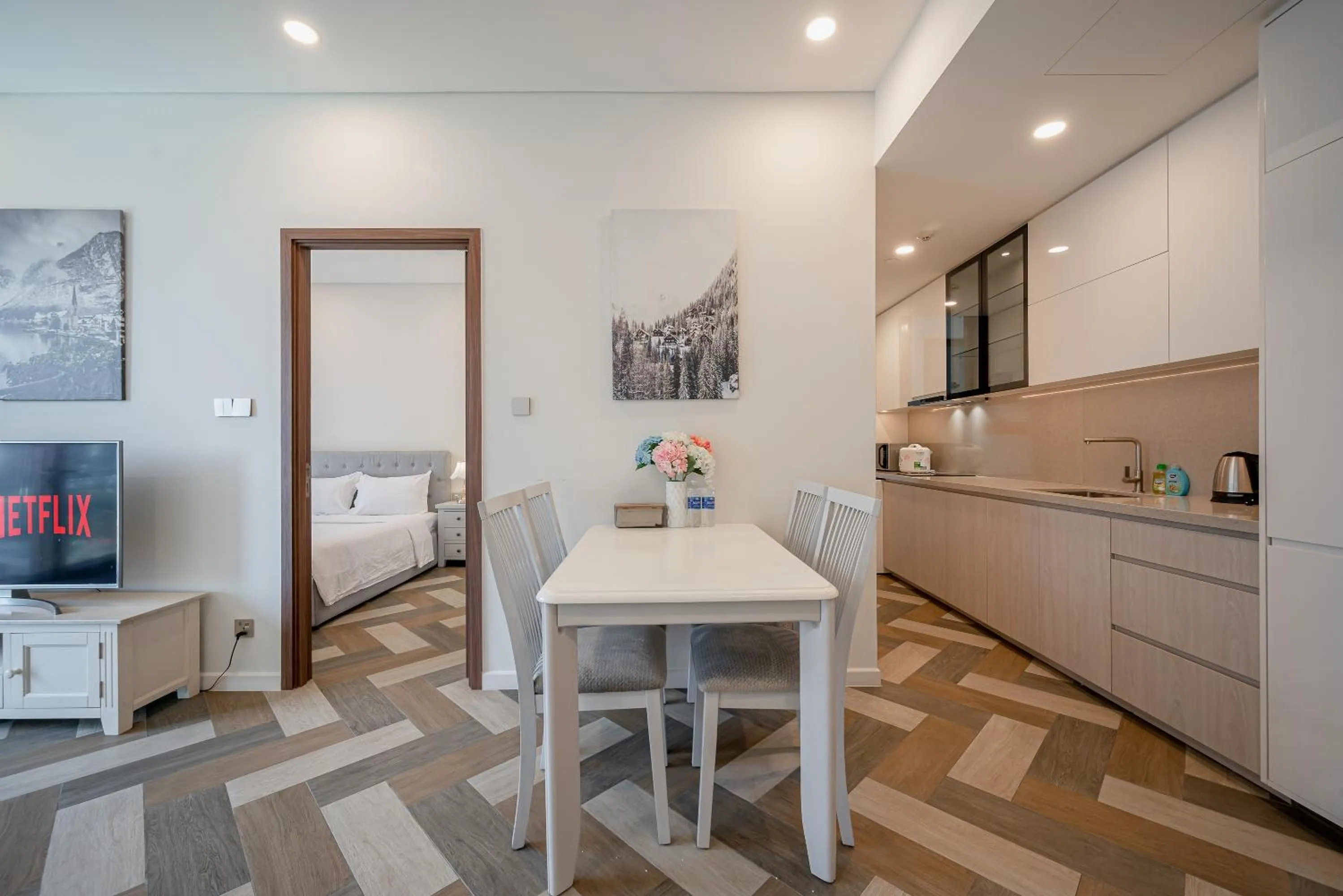 Dining area in Metropole Thu Thiem Condo Apartment