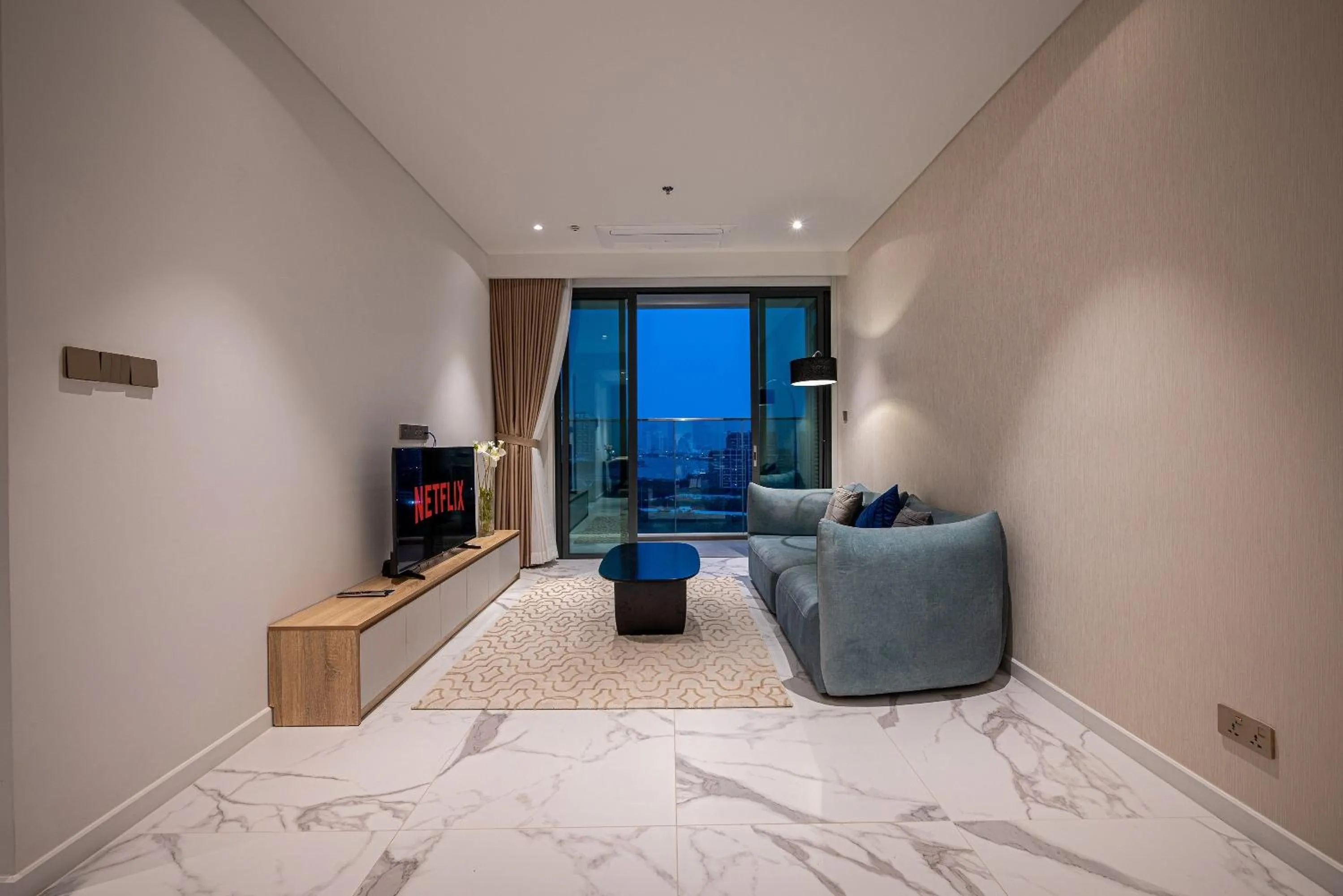 Living room in Metropole Thu Thiem Condo Apartment