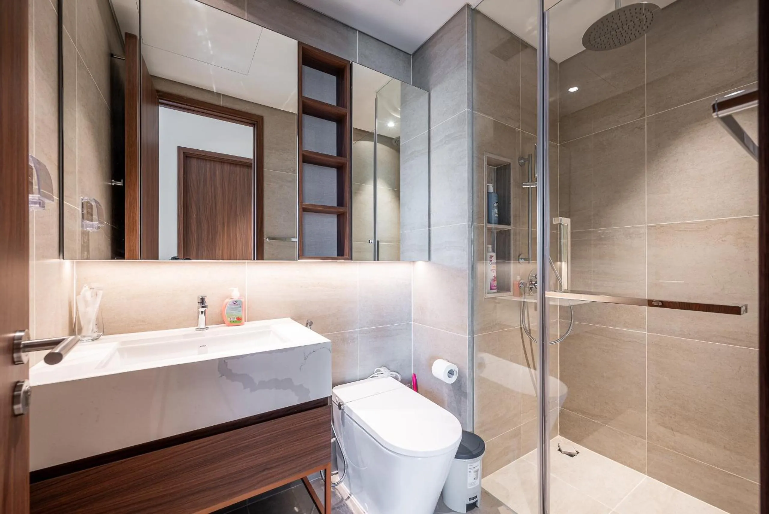 Shower in Metropole Thu Thiem Condo Apartment