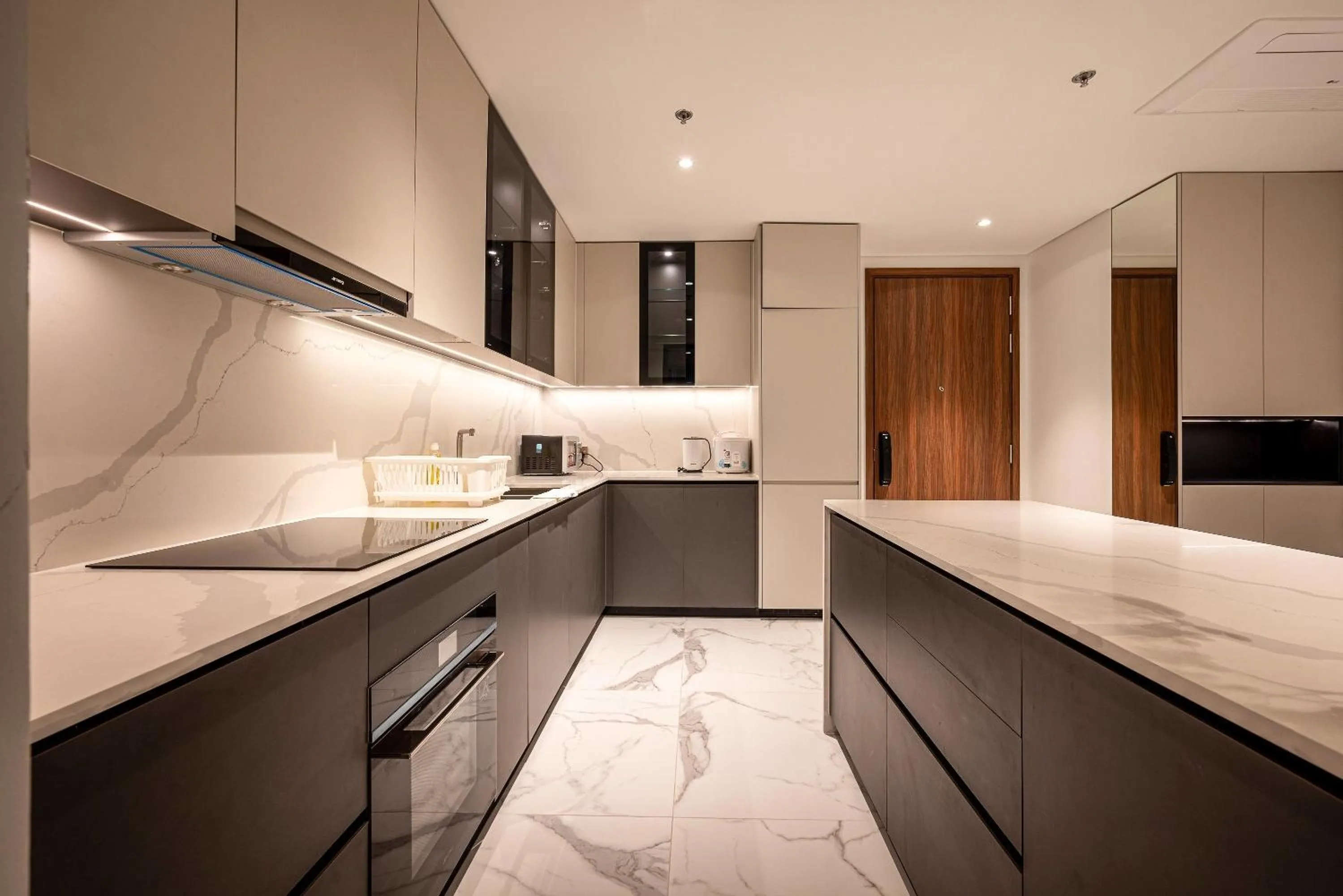 Kitchen or kitchenette in Metropole Thu Thiem Condo Apartment