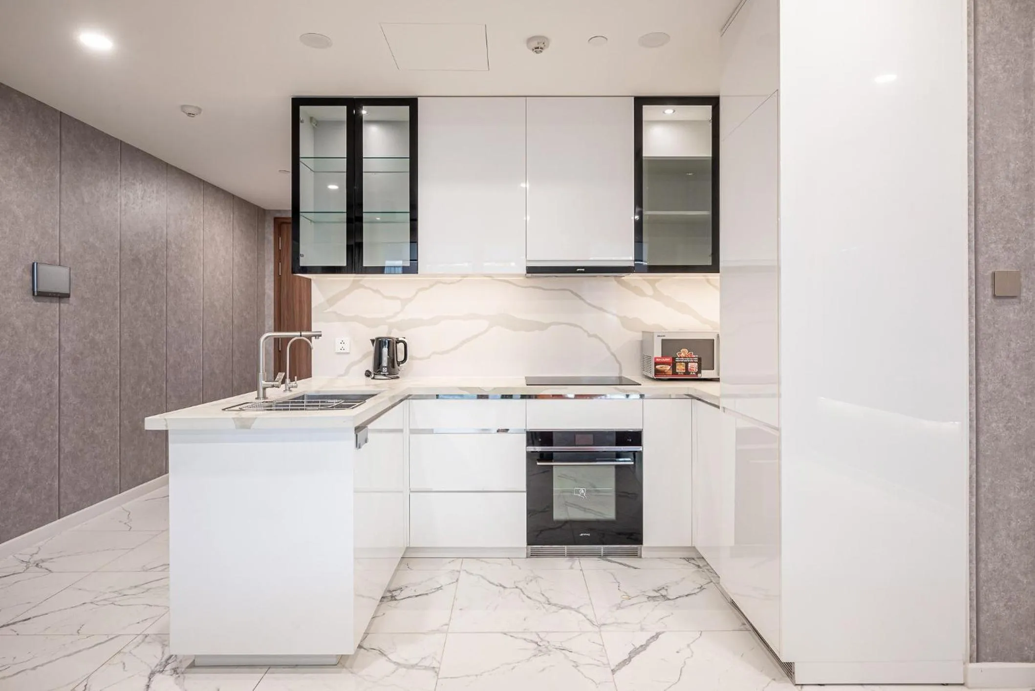 kitchen in Metropole Thu Thiem Condo Apartment