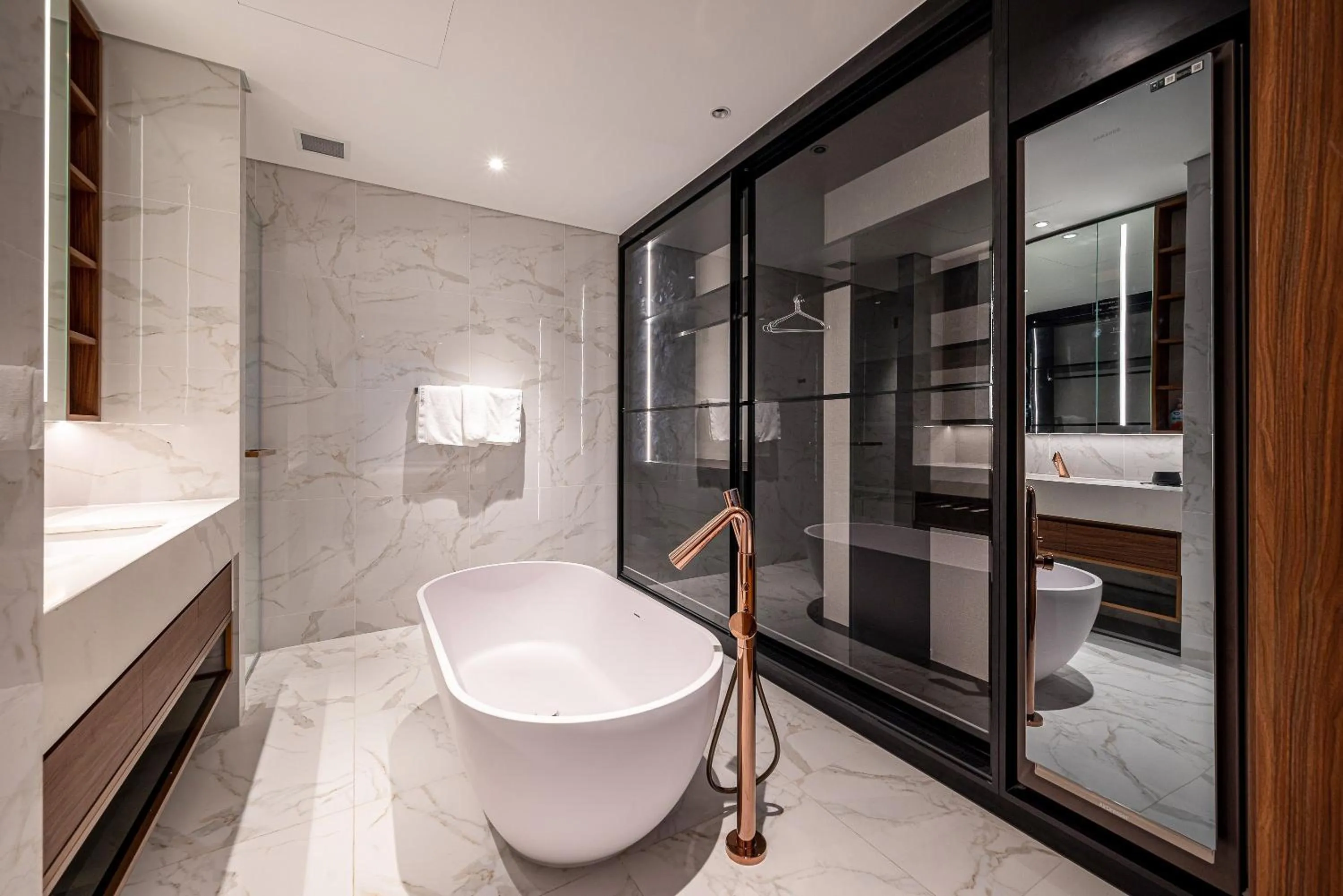 Shower in Metropole Thu Thiem Condo Apartment