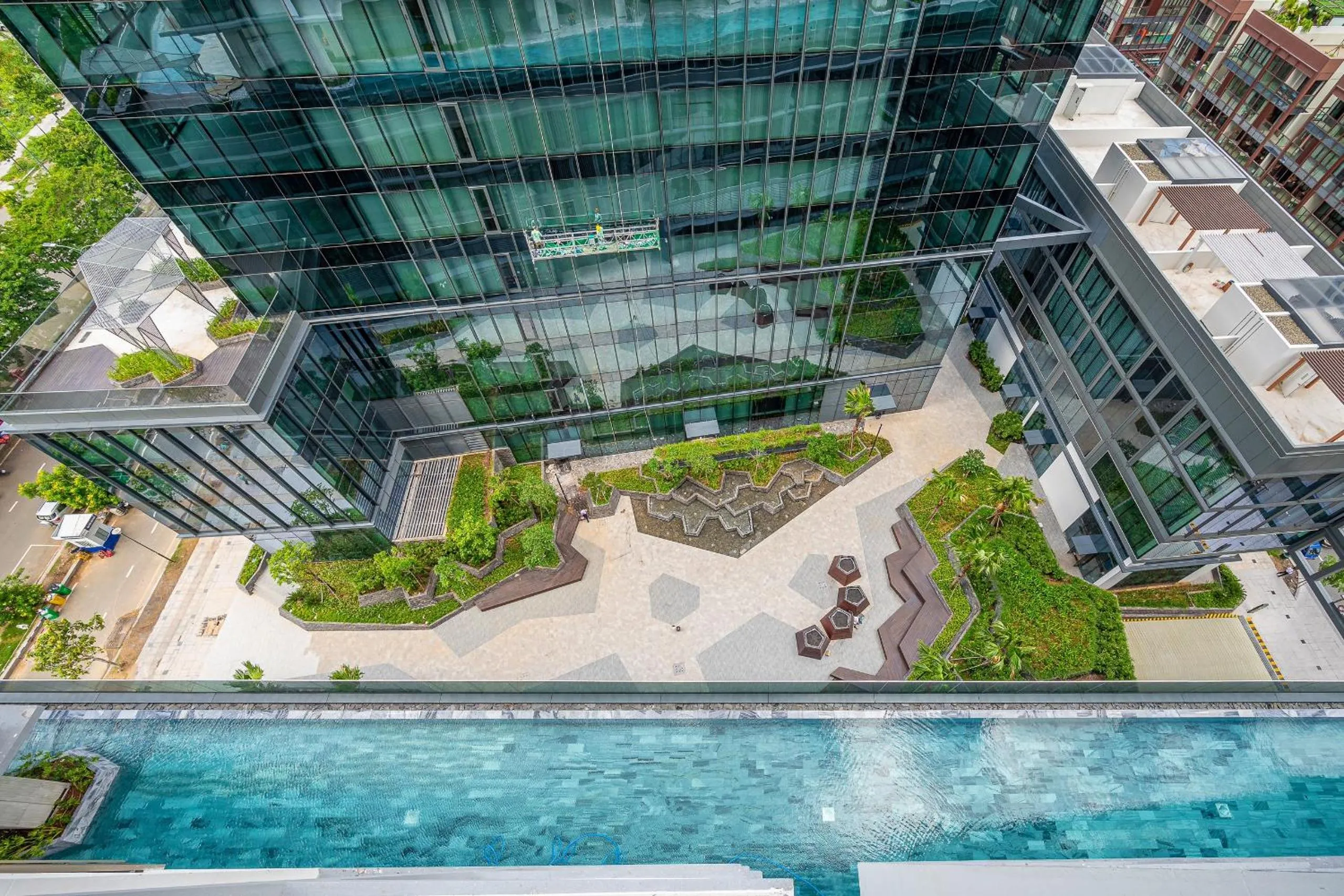Pool view in Metropole Thu Thiem Condo Apartment