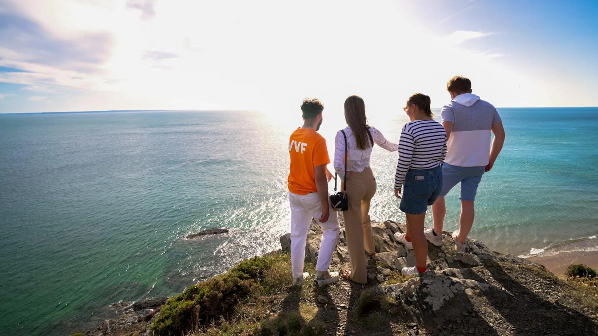 group of guests in VVF Cotentin Îles anglo-normandes