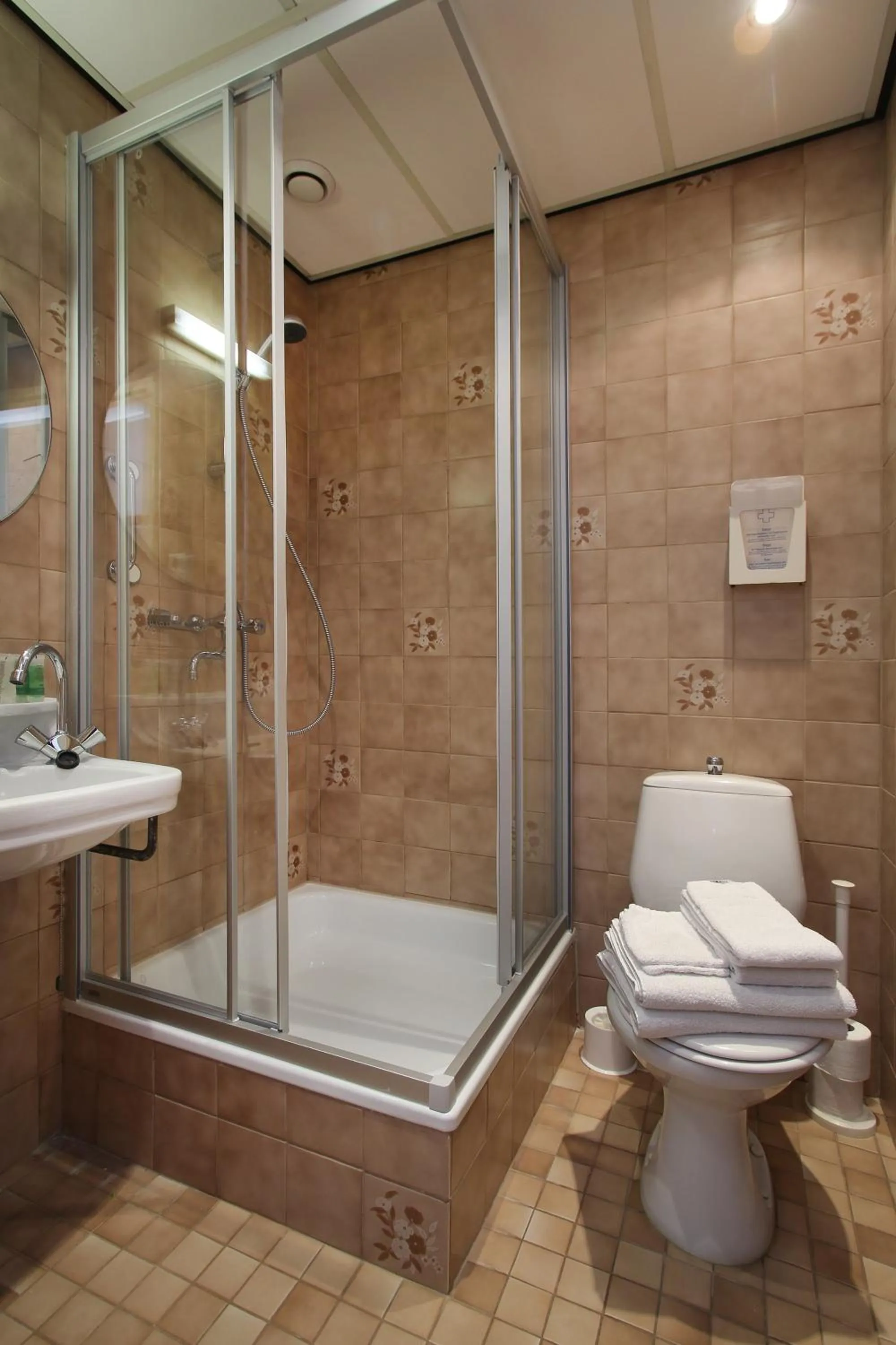 Shower in Hotel De Wilde Kriek