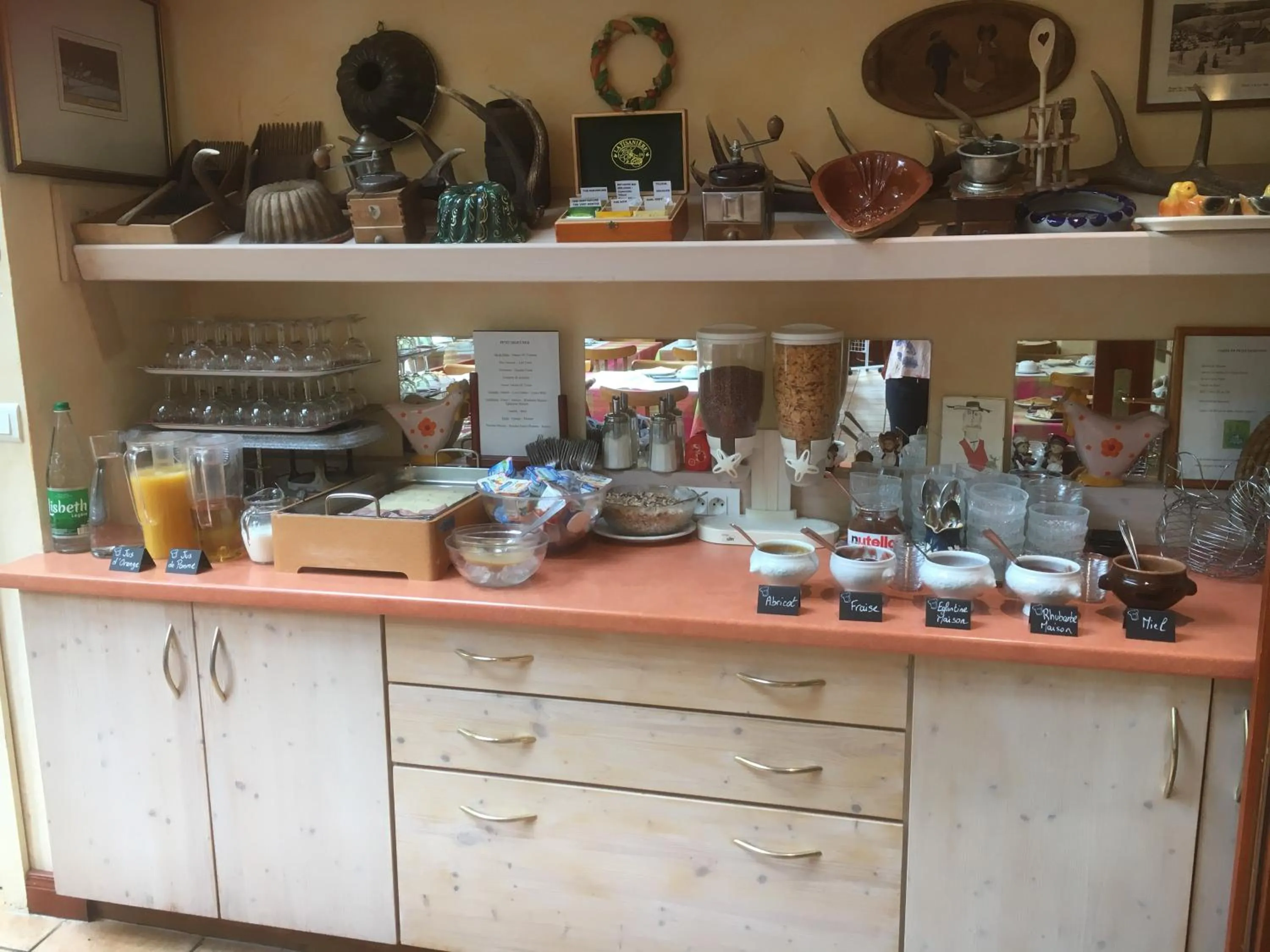 Buffet breakfast in Logis Hôtel - Restaurant Aux Bruyères