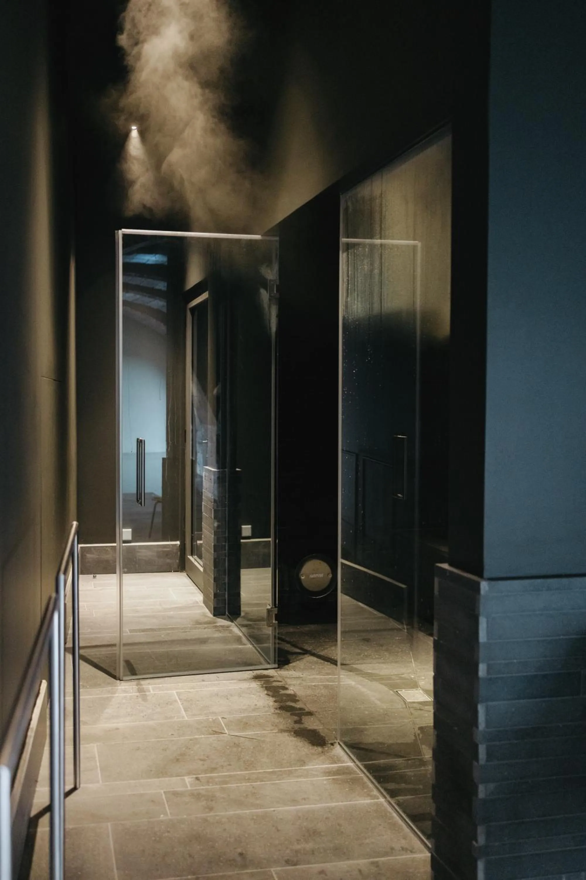 Steam room in NINE DOTS Azorean Art Boutique Hotel