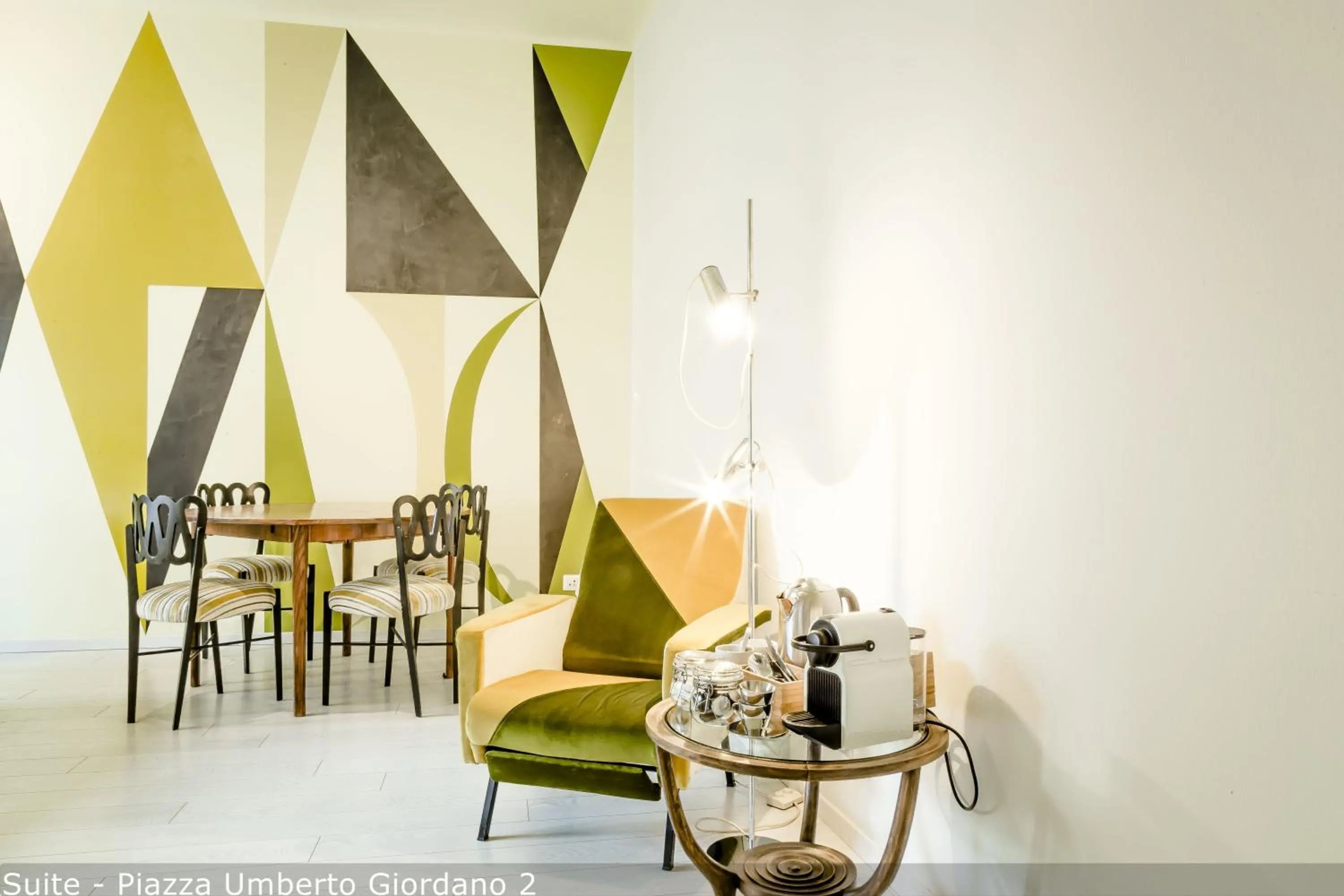 Living room in Brera Apartments in San Babila