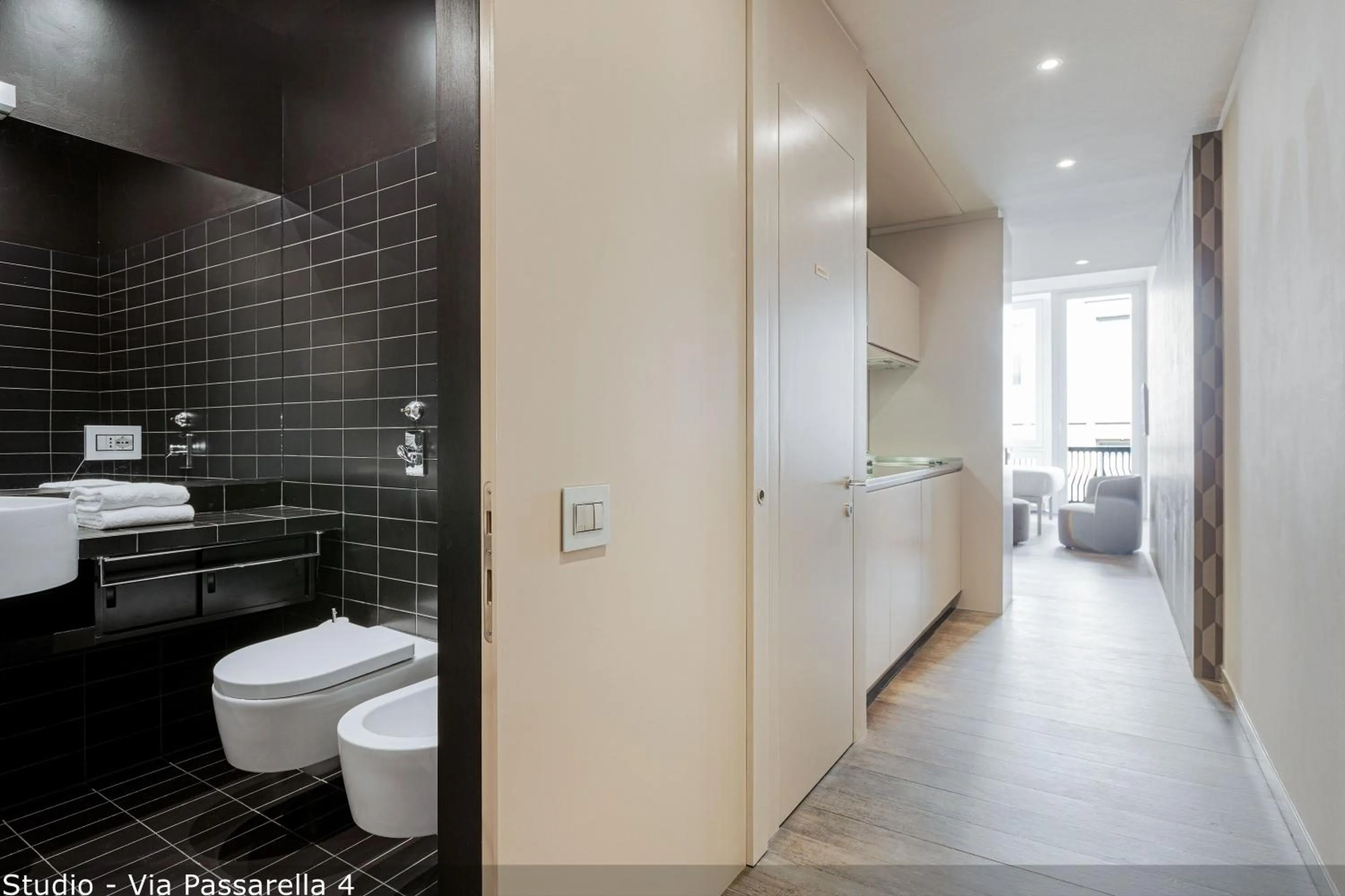 Shower in Brera Apartments in San Babila