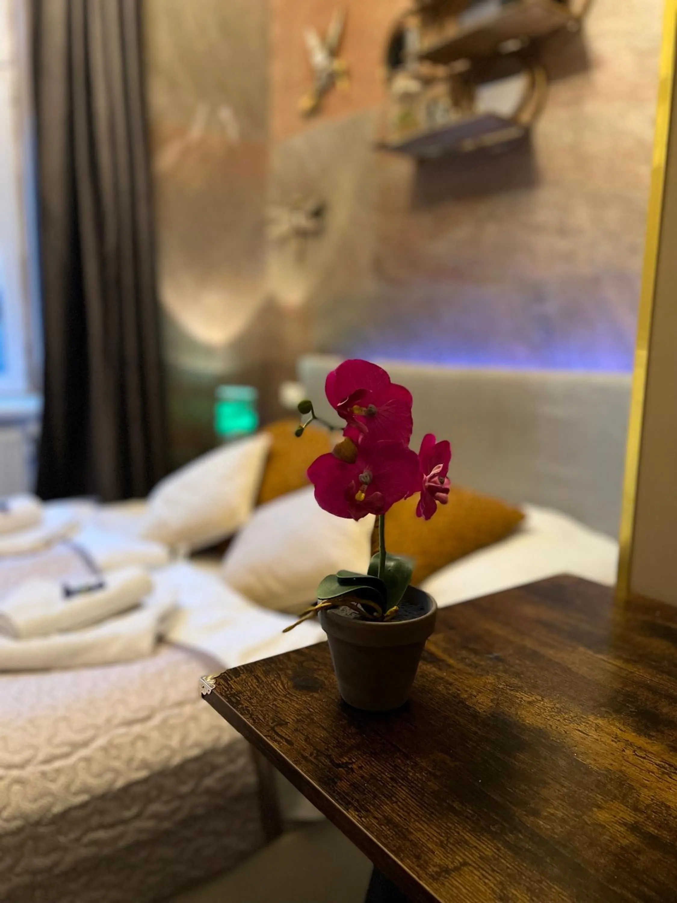 Decorative detail, Bed in Urban Boutique Hotel