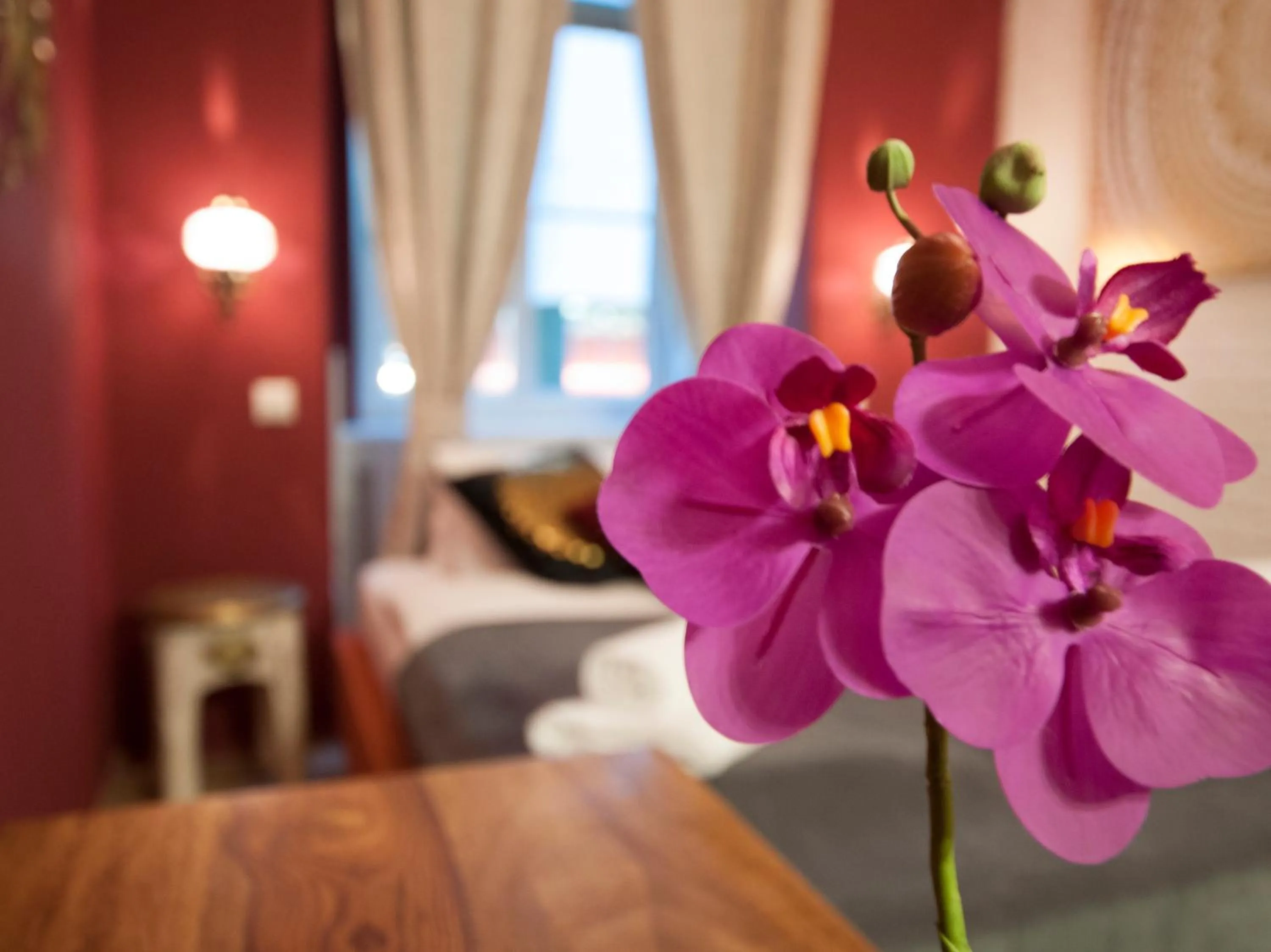 Decorative detail, Bed in Urban Boutique Hotel