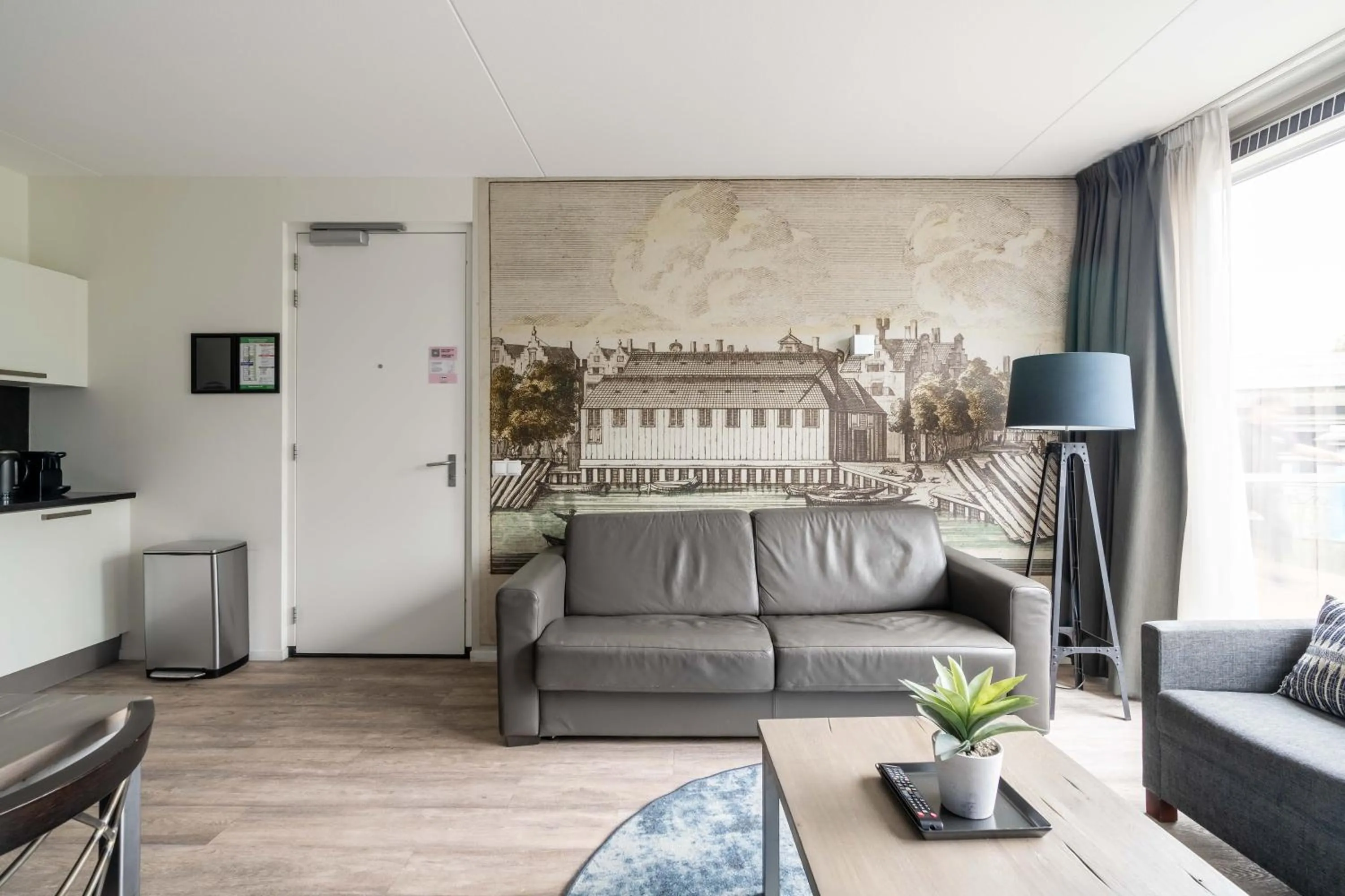Living room, Bed in YAYS Amsterdam Prince Island by Numa