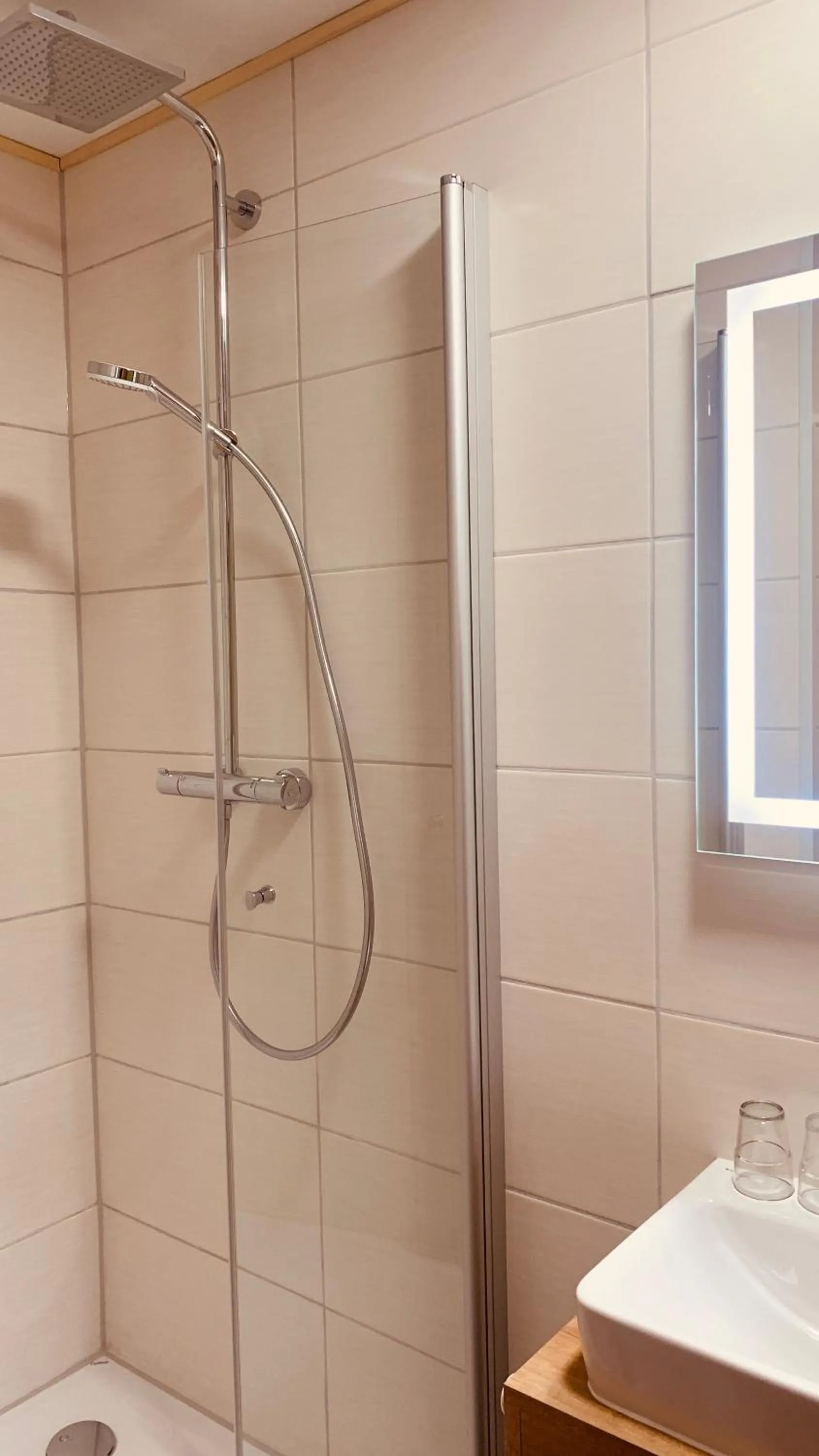 Shower in Hotel Forsthaus