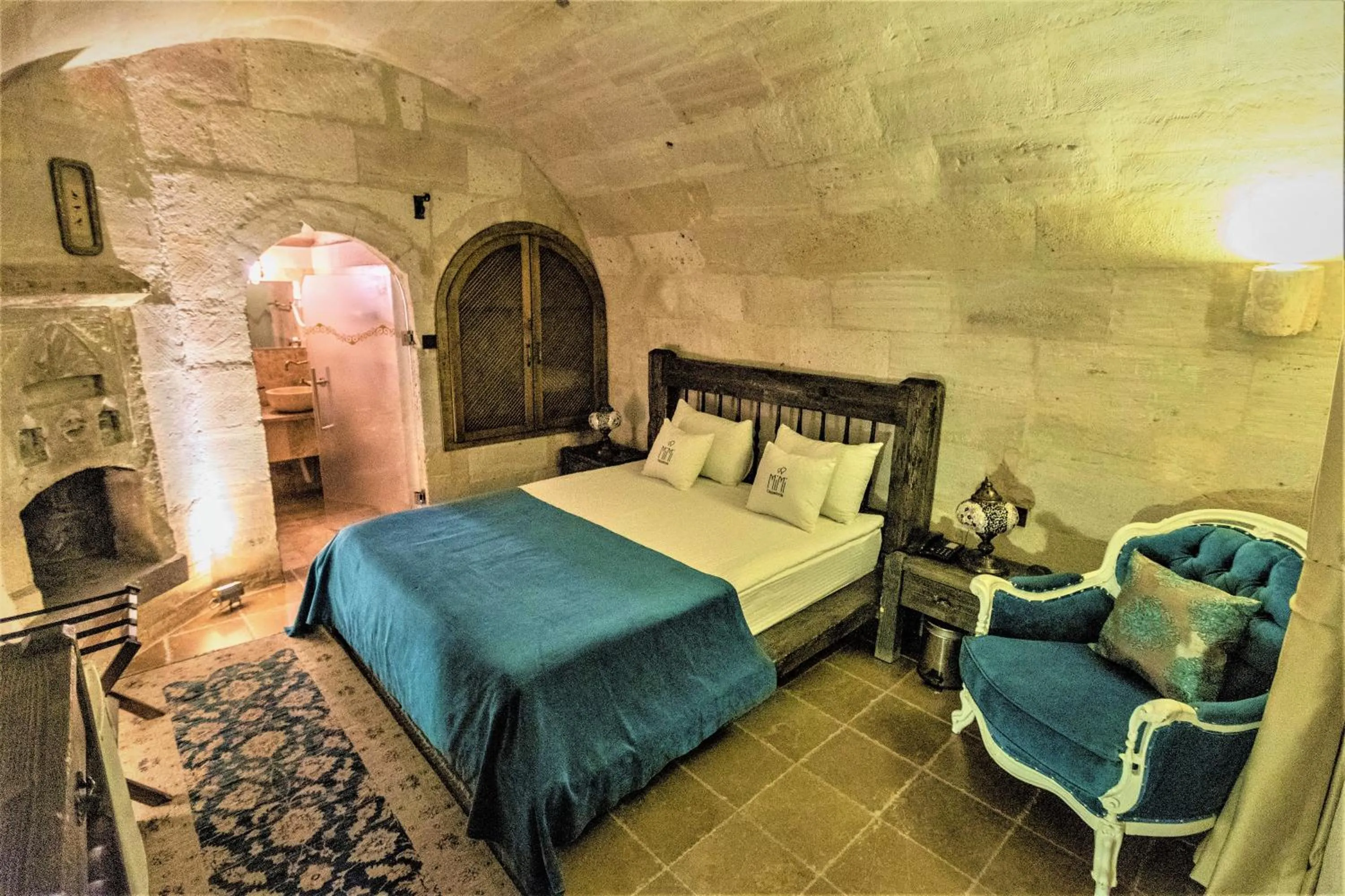 Photo of the whole room, Bed in Mimi Cappadocia Luxury Cave Hotel