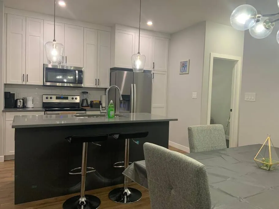 Kitchen or kitchenette in Luxurious 3 BR Villa with free parking - King Bed