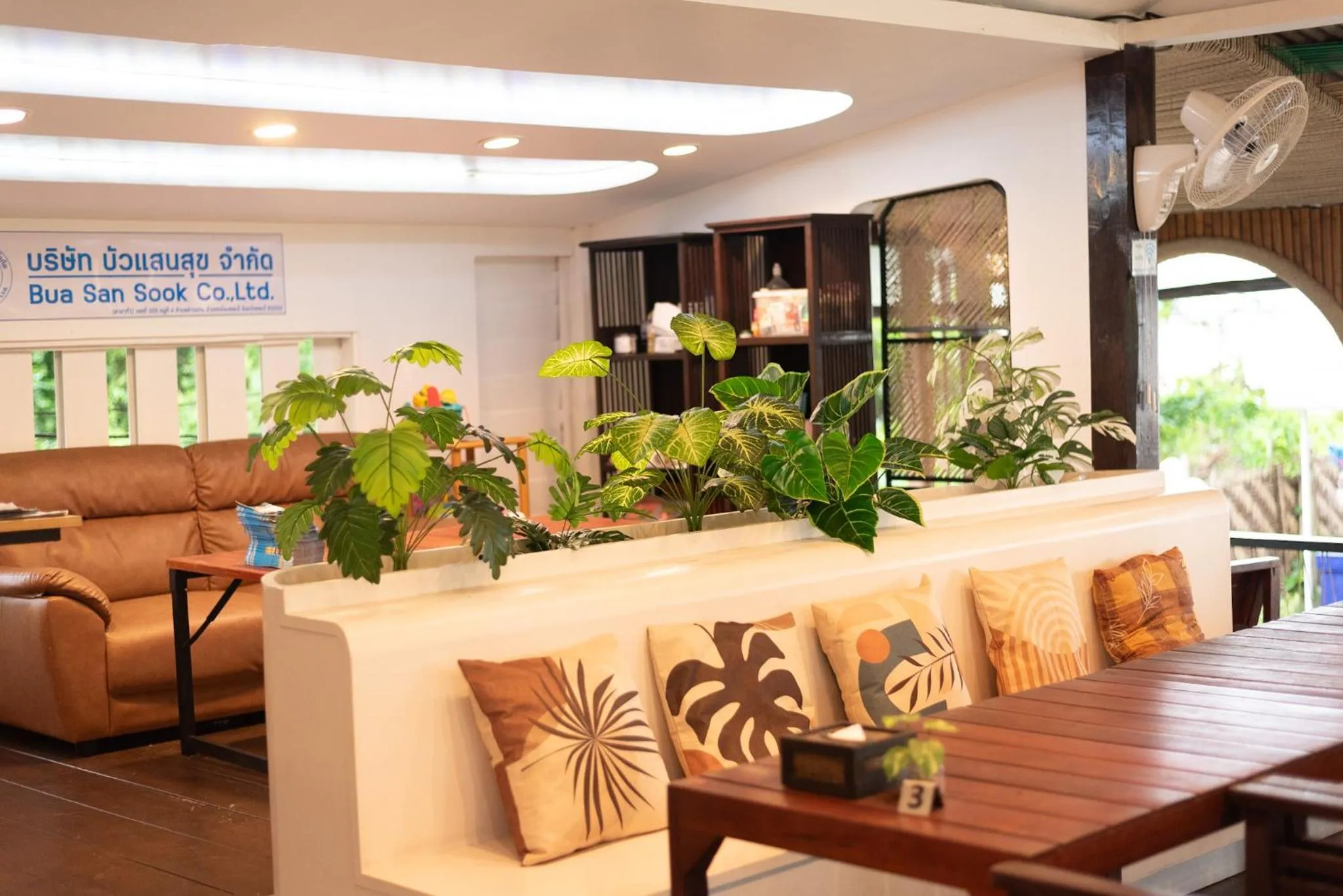 Seating area in PAN Beachfront Resort Krabi