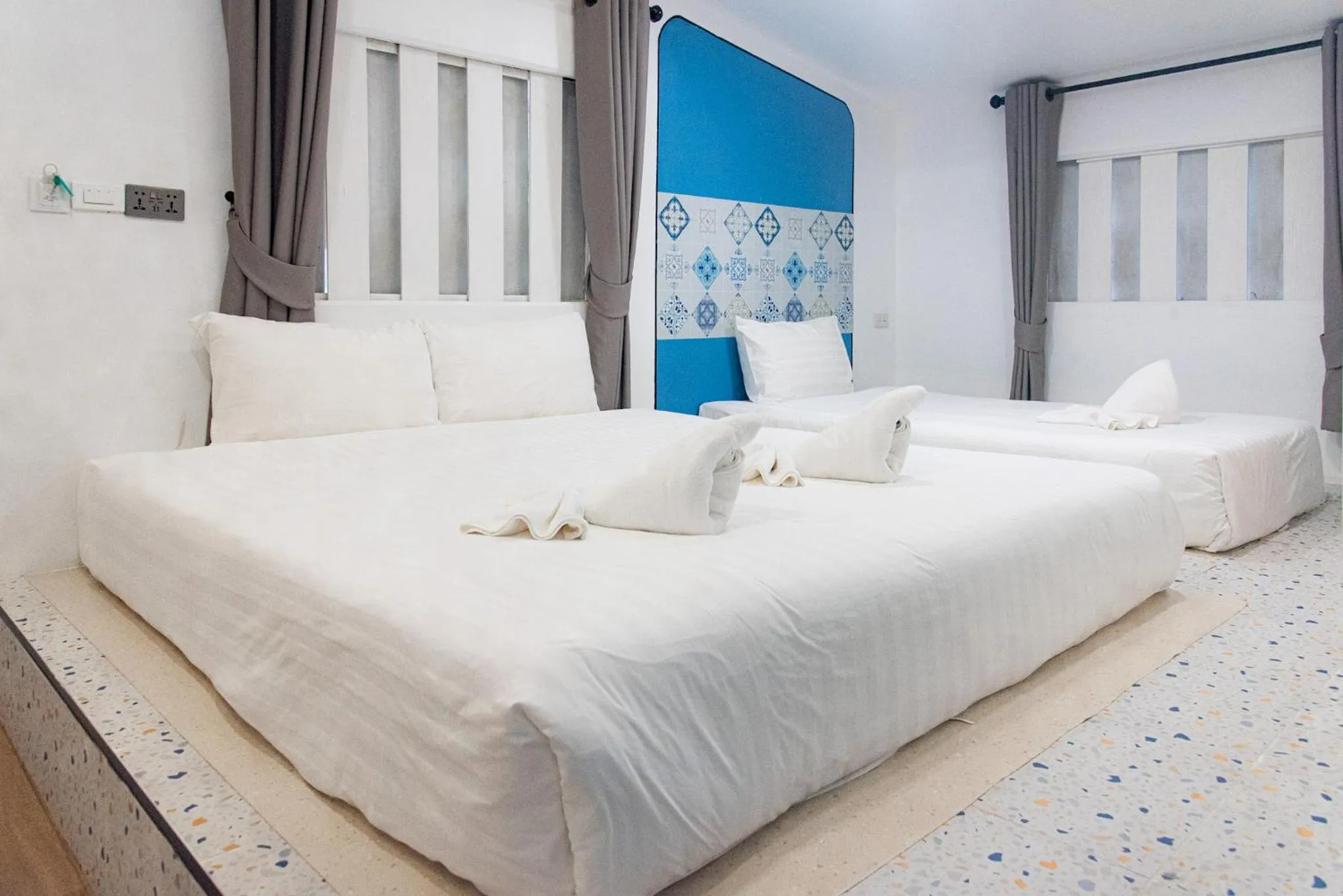 Bed in PAN Beachfront Resort Krabi