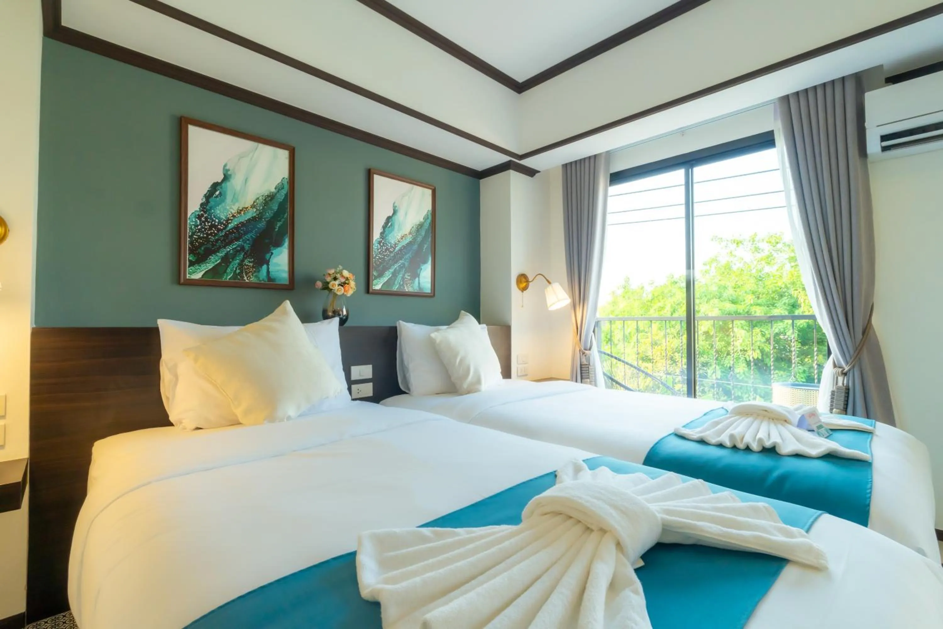 Bed in Le ville lanna Chiang Mai Gate Old Town Hotel