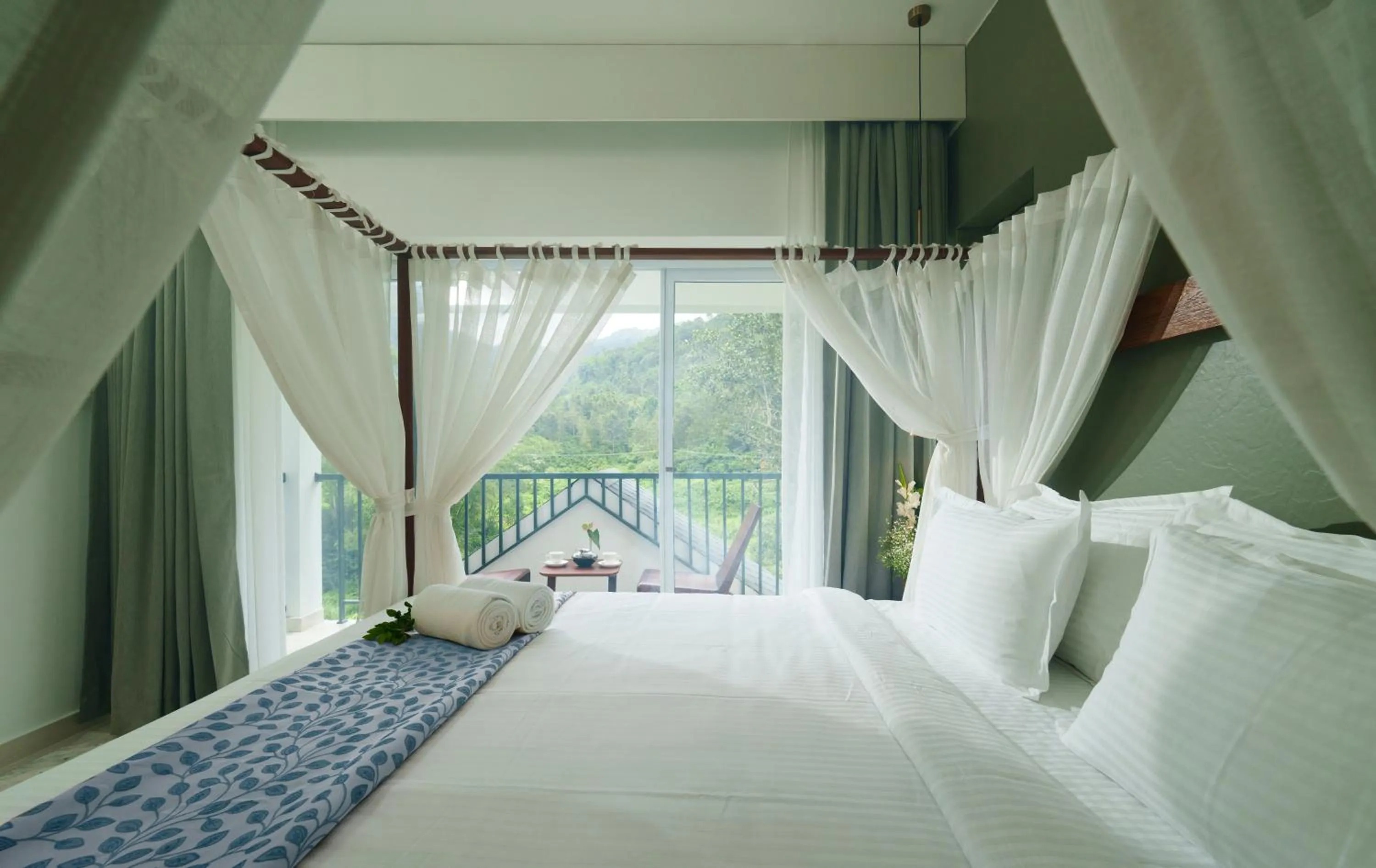 Bed in Eden Woods Resorts and Spa