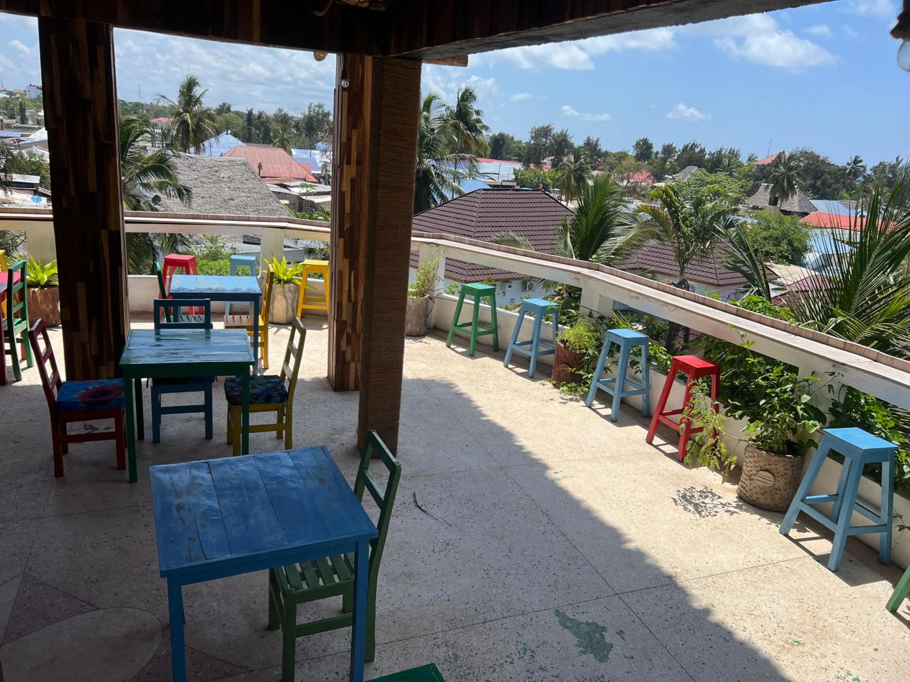 Patio in Light of Zanzibar Hotel