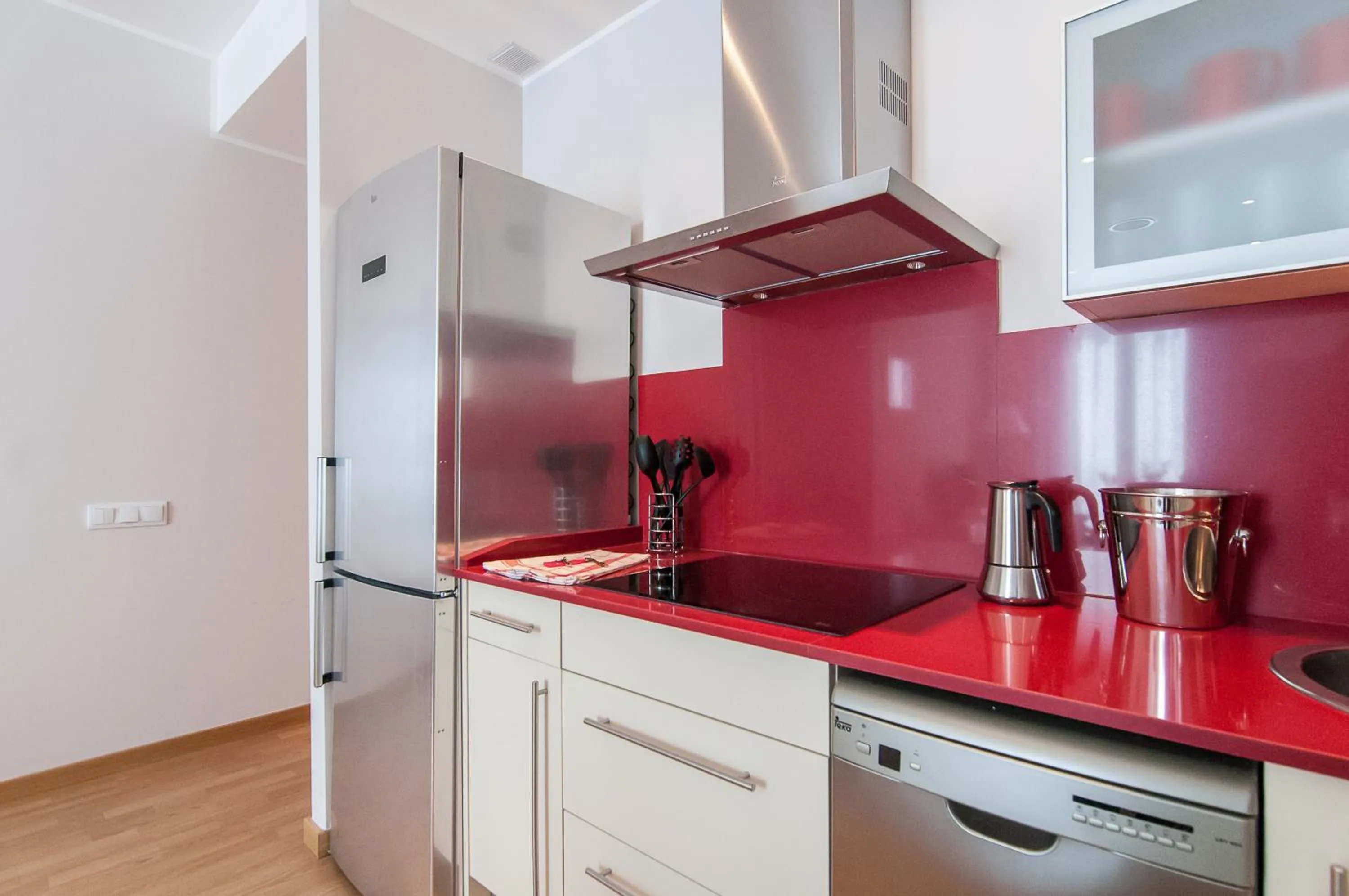 Kitchen or kitchenette in Pelayo Deluxe Apartments